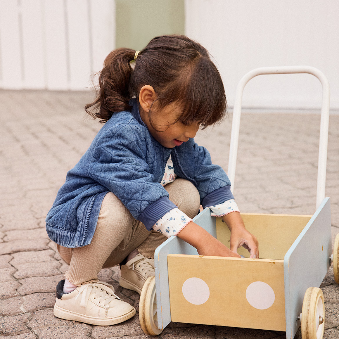 Baby Leggings mit Schleifen-Applikation