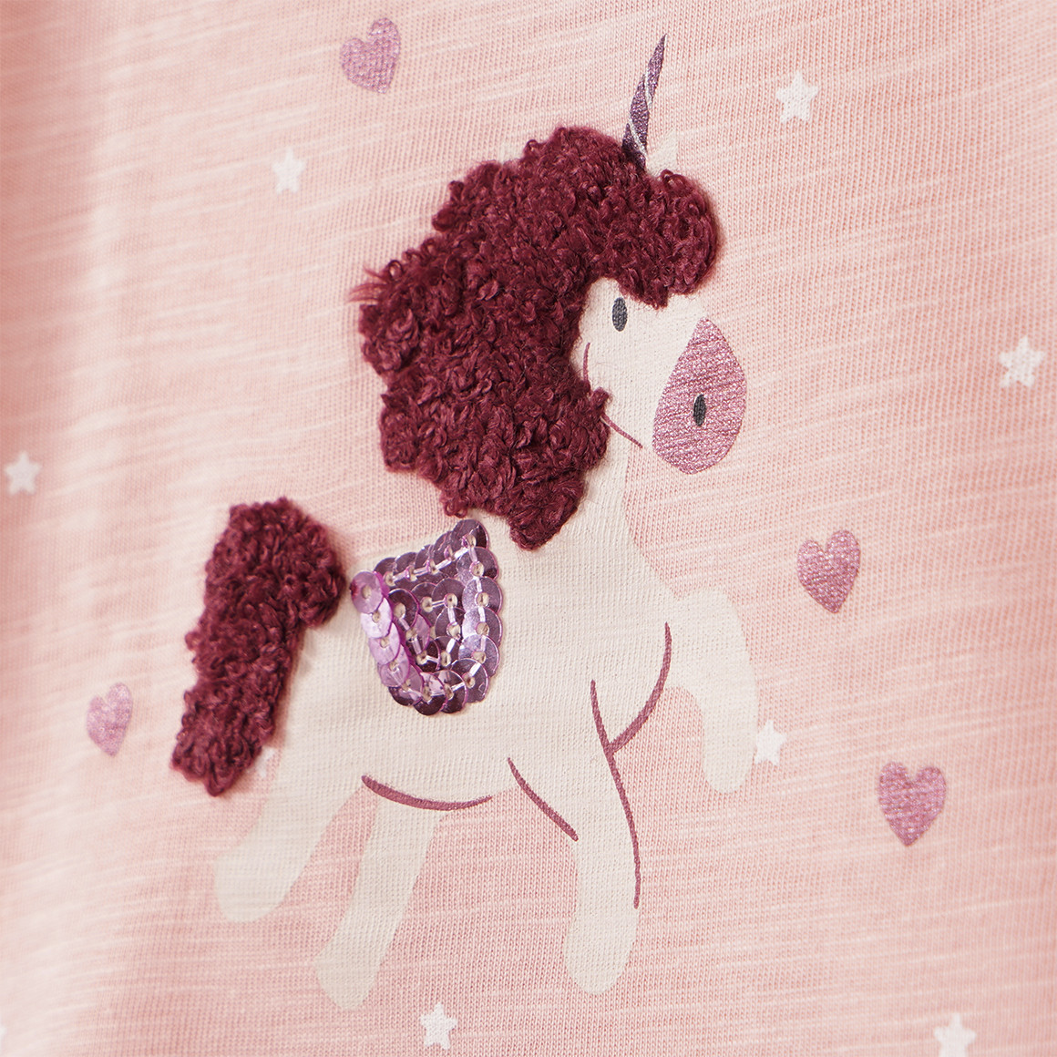 Baby Langarmshirt mit Pferde-Motiv