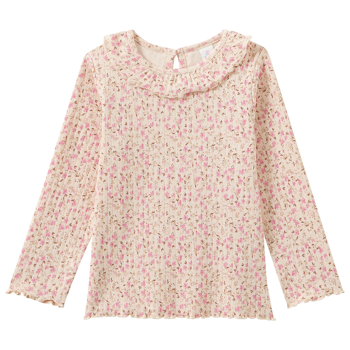 Baby Langarmshirt mit Millefleur-Muster
