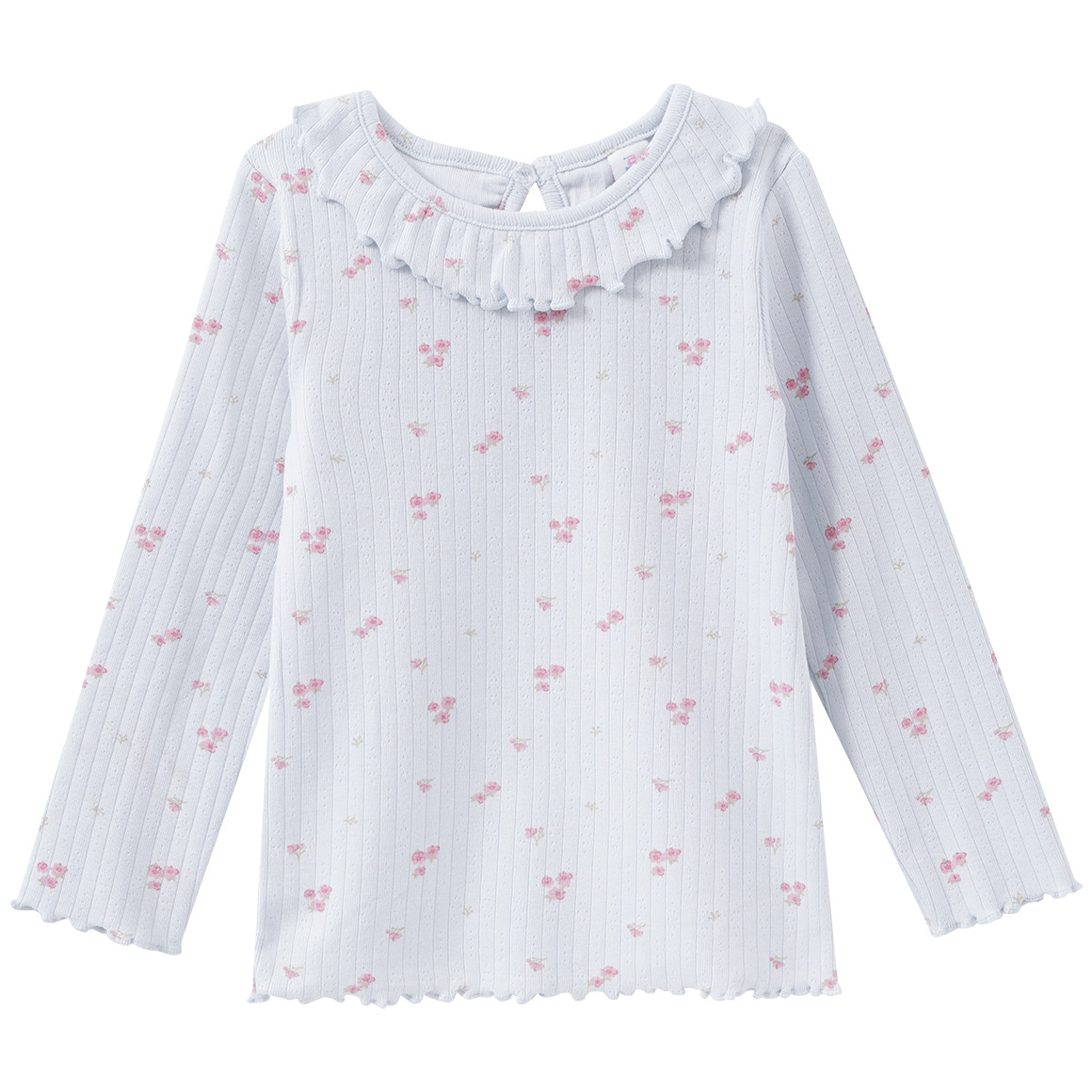 Baby Langarmshirt mit Millefleur-Muster