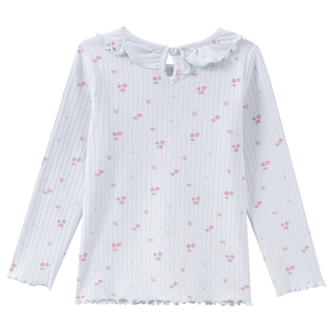 Baby Langarmshirt mit Millefleur-Muster