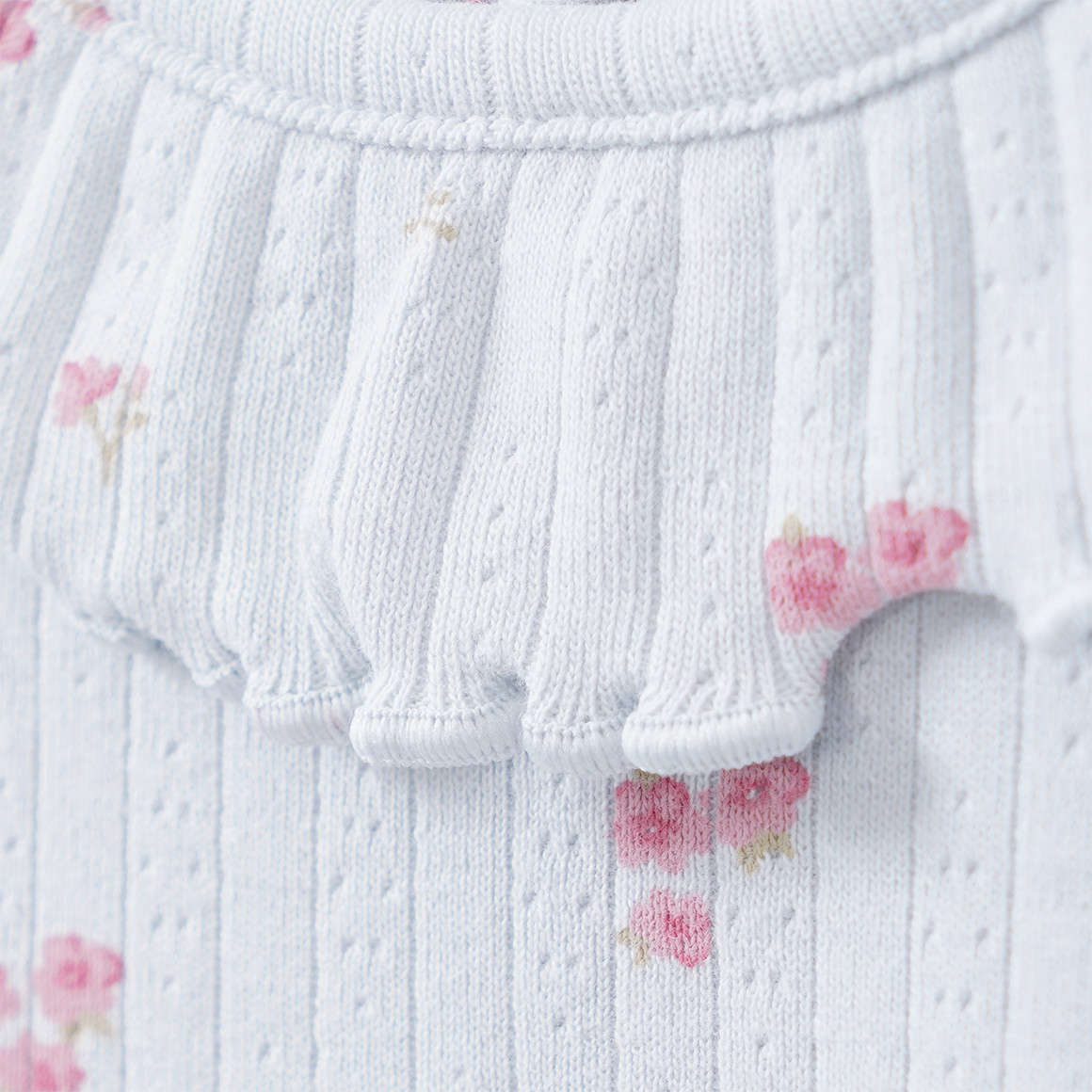 Baby Langarmshirt mit Millefleur-Muster