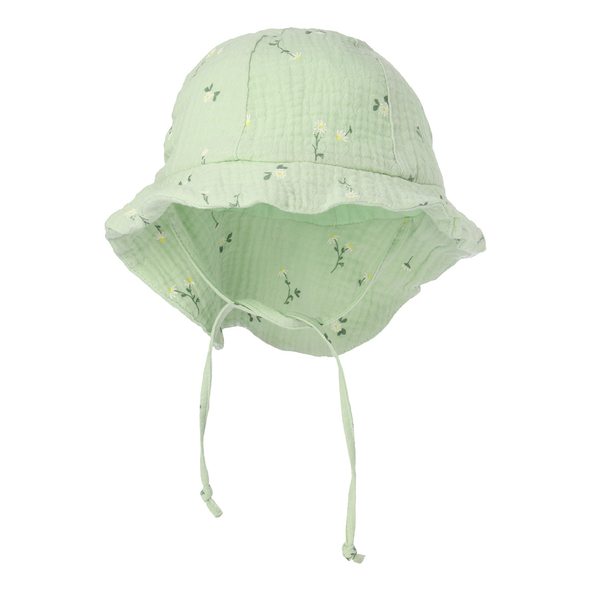 Baby Musselin-Mütze mit Blumen-Muster