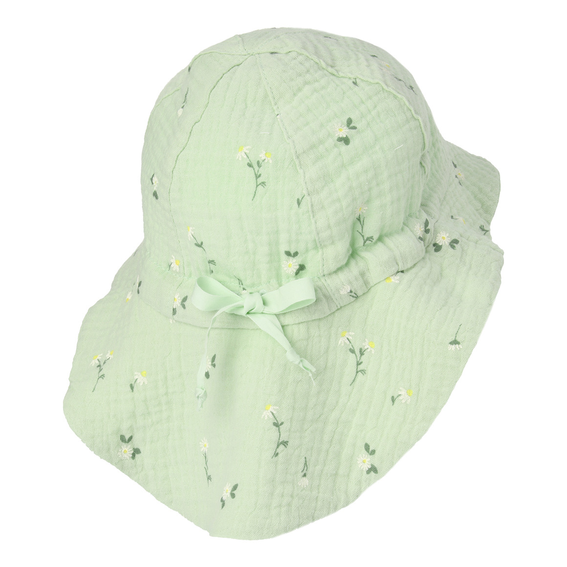 Baby Musselin-Mütze mit Blumen-Muster