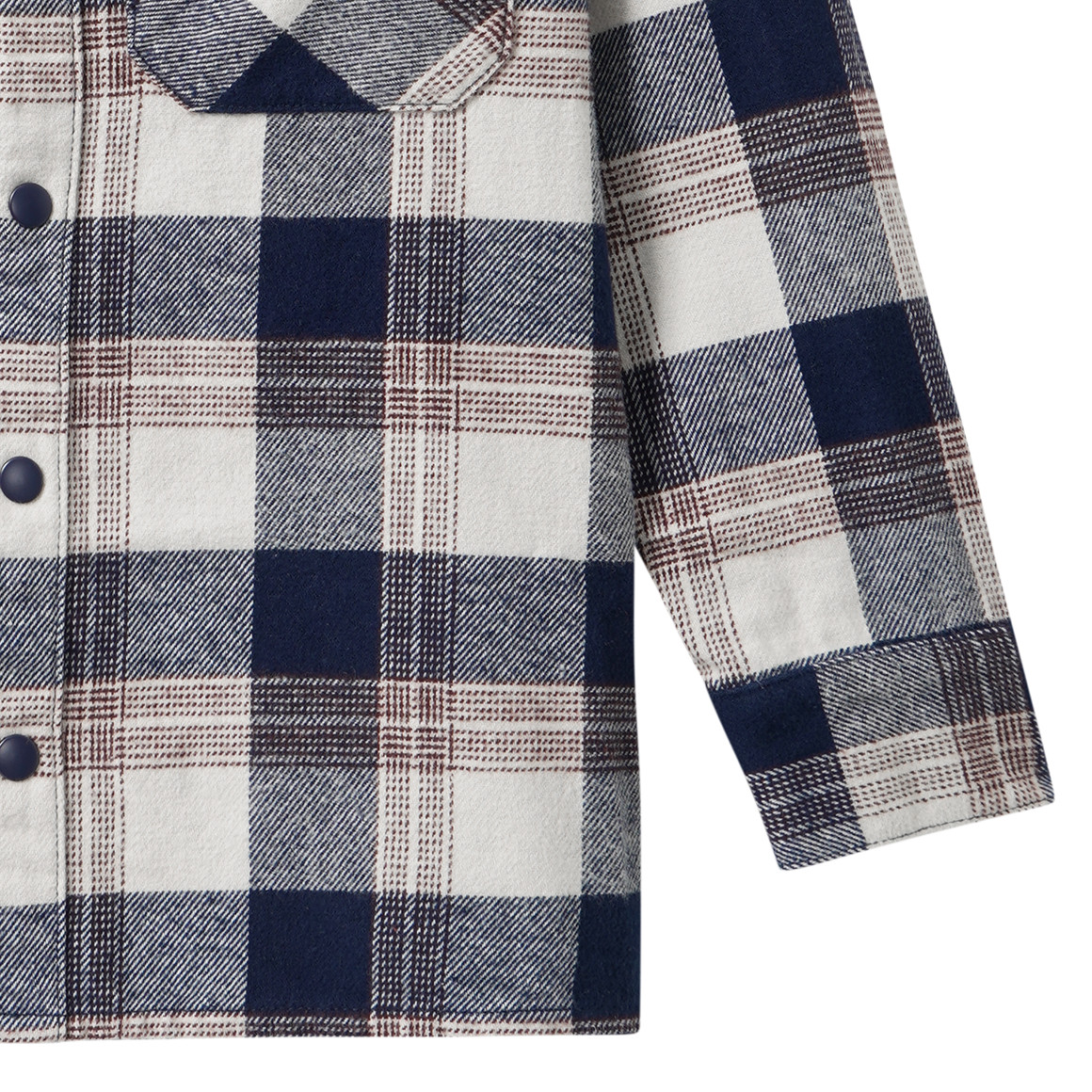 Jungen Flanellhemd mit Sweatkapuze