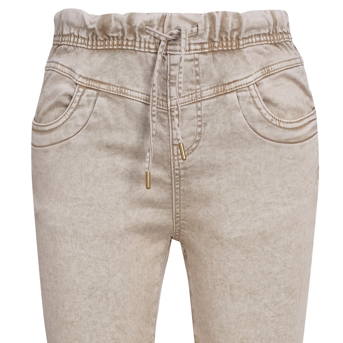 Damen Jeggings mit Used-Waschung