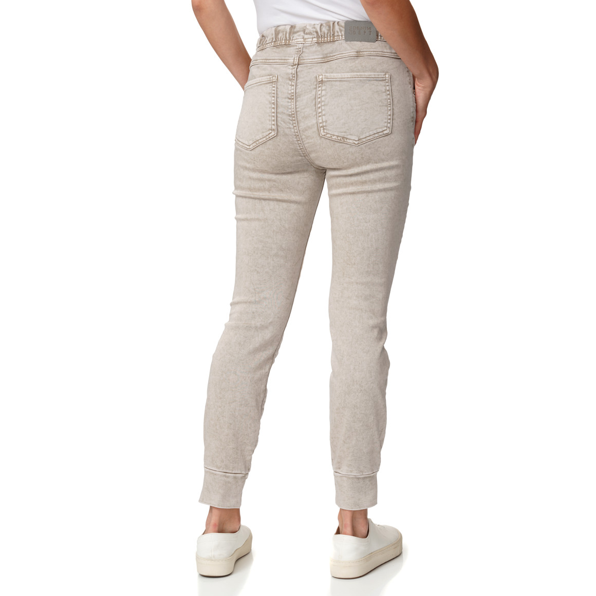 Damen Jeggings mit Used-Waschung