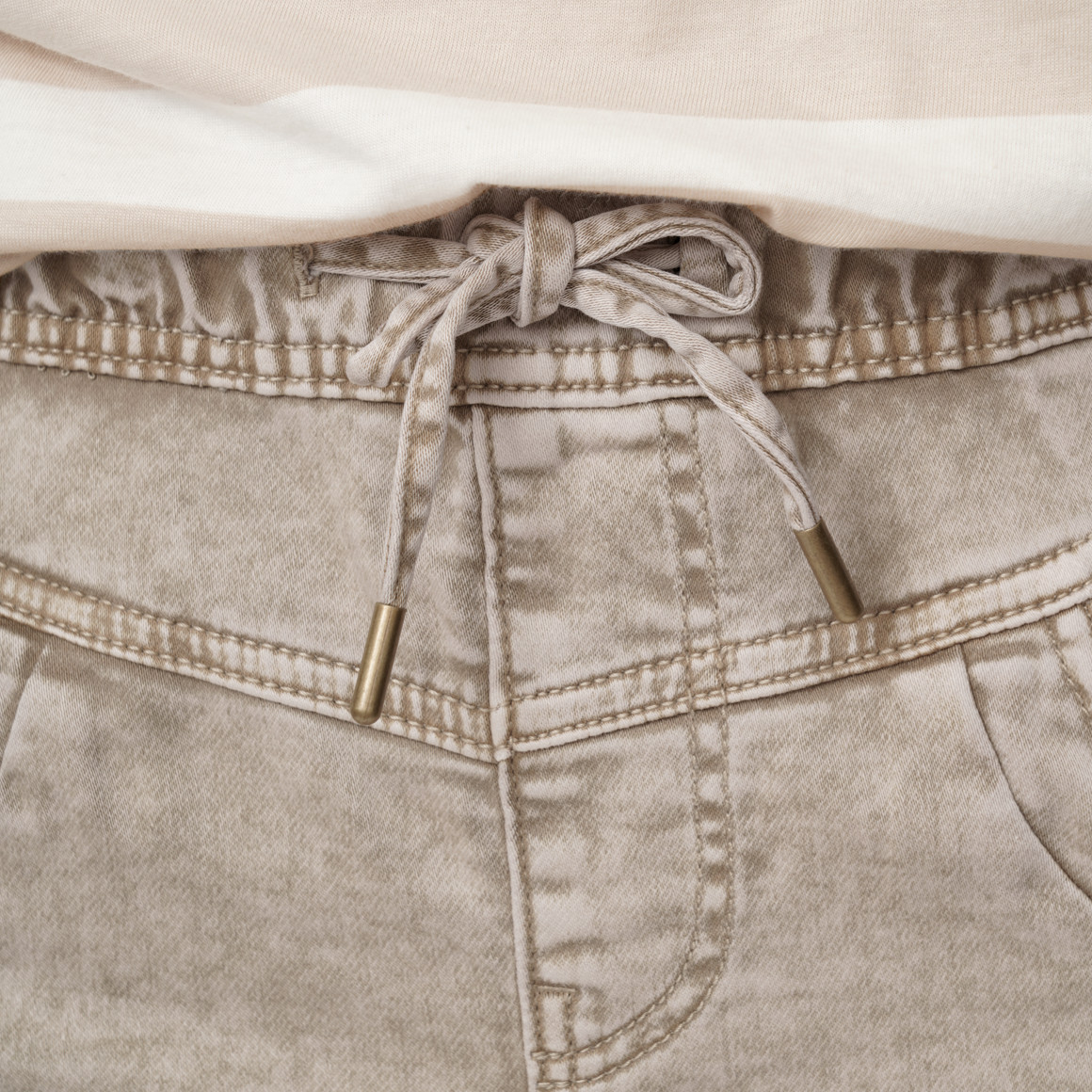 Damen Jeggings mit Used-Waschung