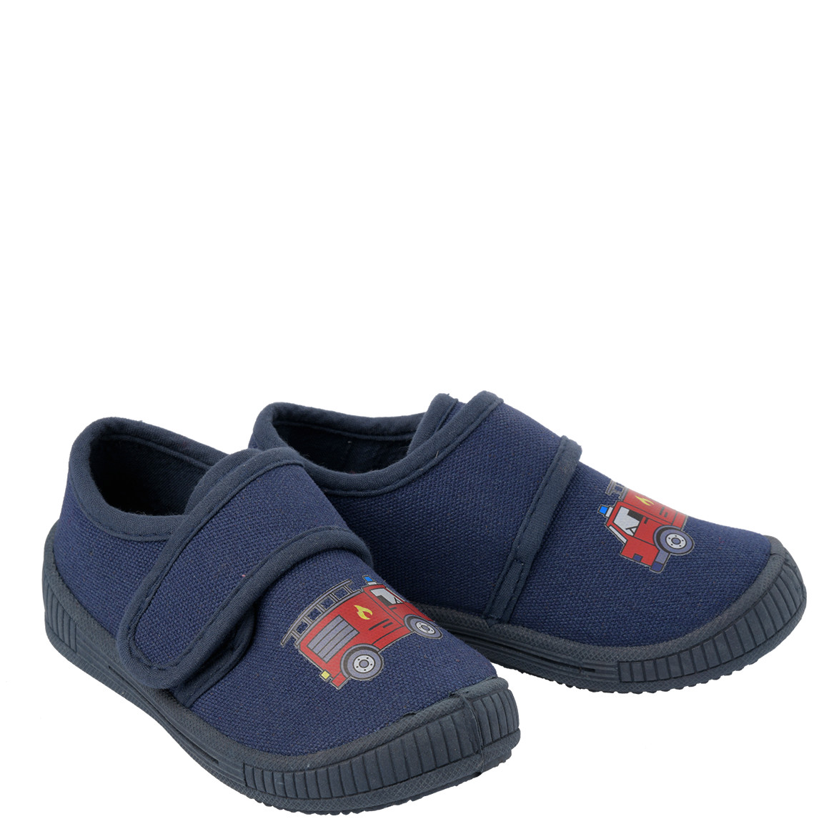Jungen Hausschuhe mit Feuerwehr-Motiv