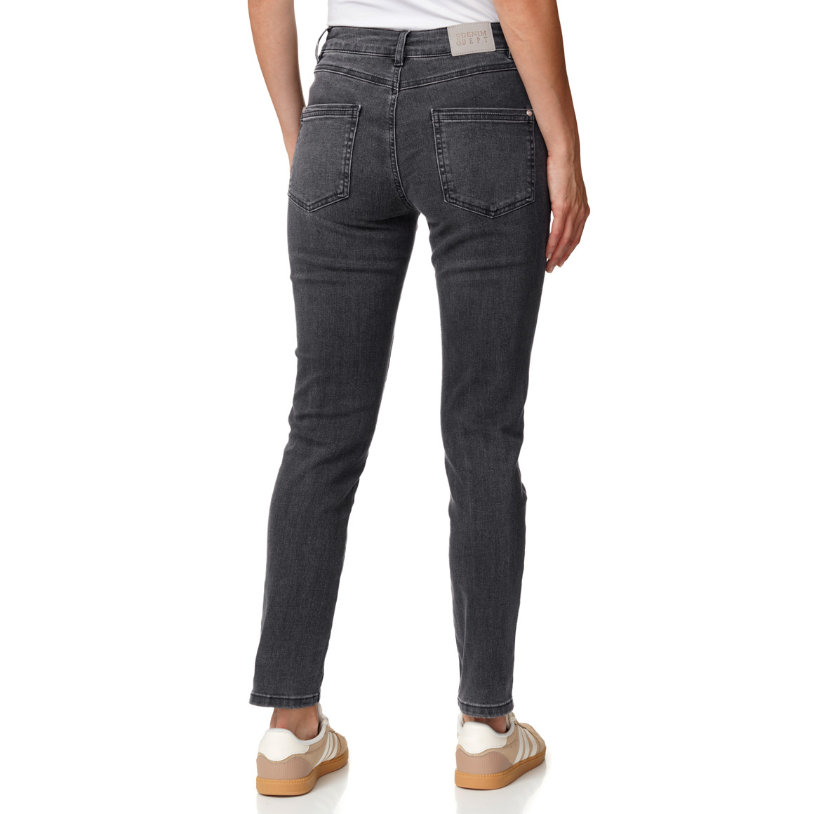Damen Slim-Jeans mit zwei Knöpfen