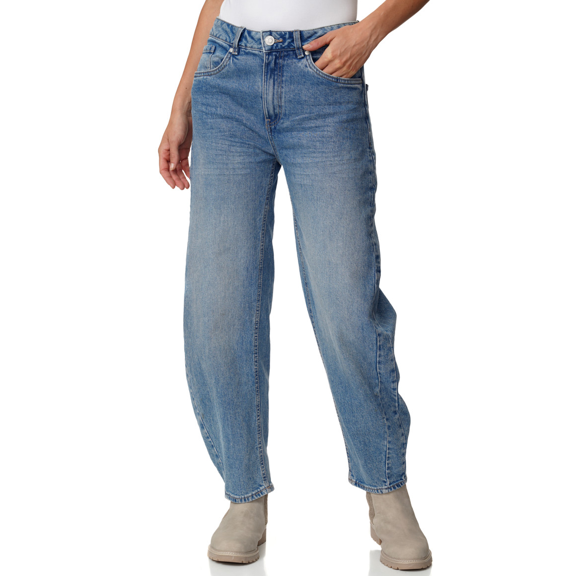 Damen Barrel-Jeans im Five-Pocket-Style