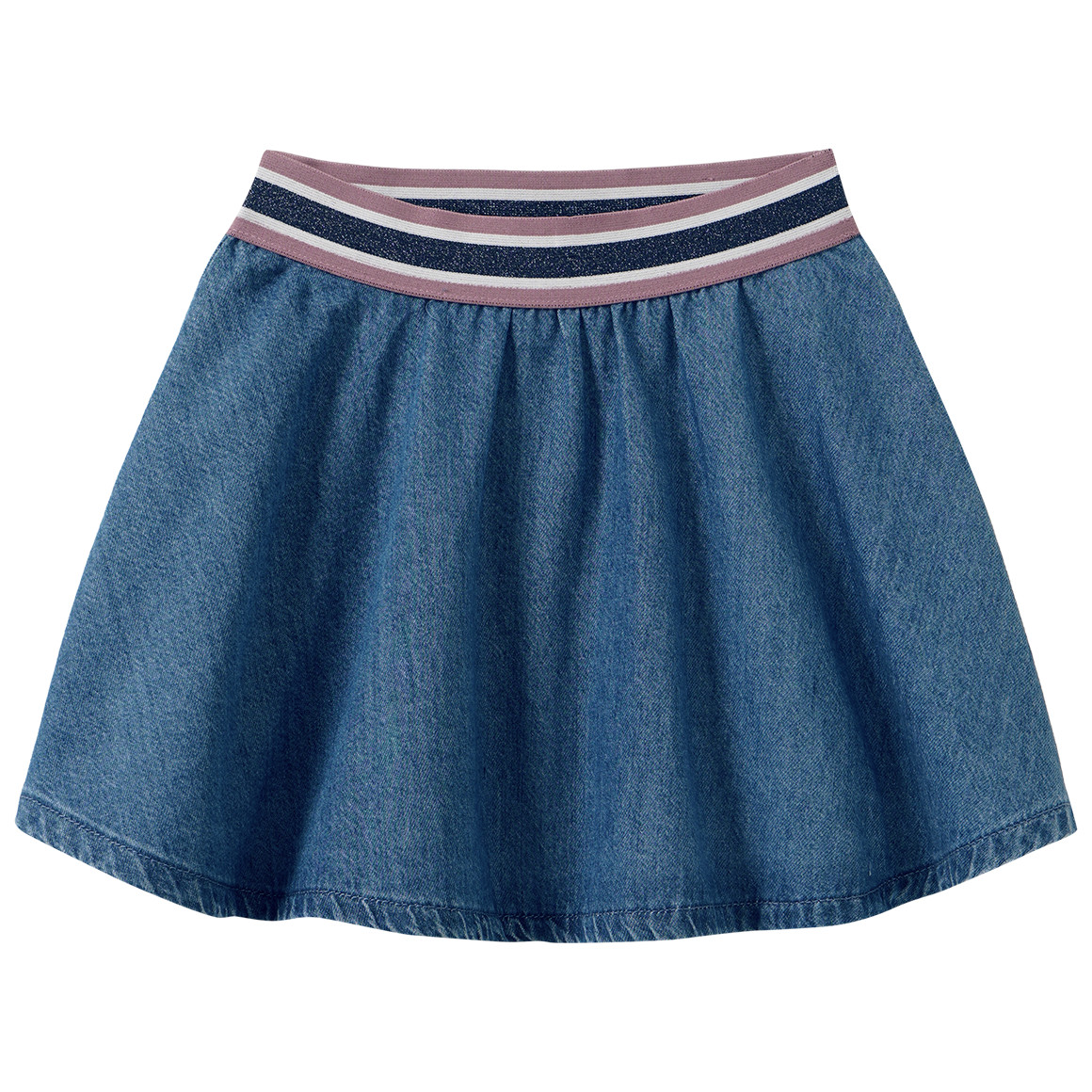 Mädchen Rock in Denim-Optik