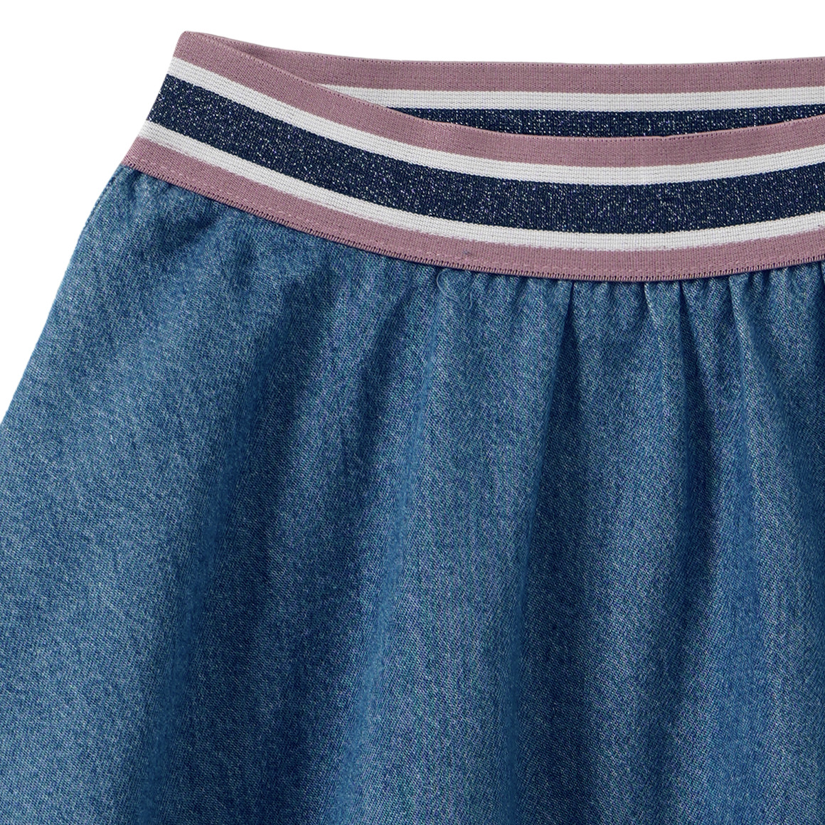 Mädchen Rock in Denim-Optik