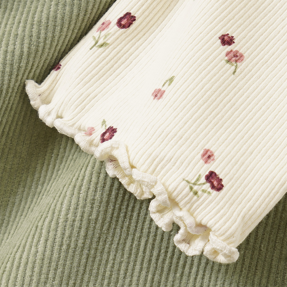 Mädchen Set mit Blumen-Muster