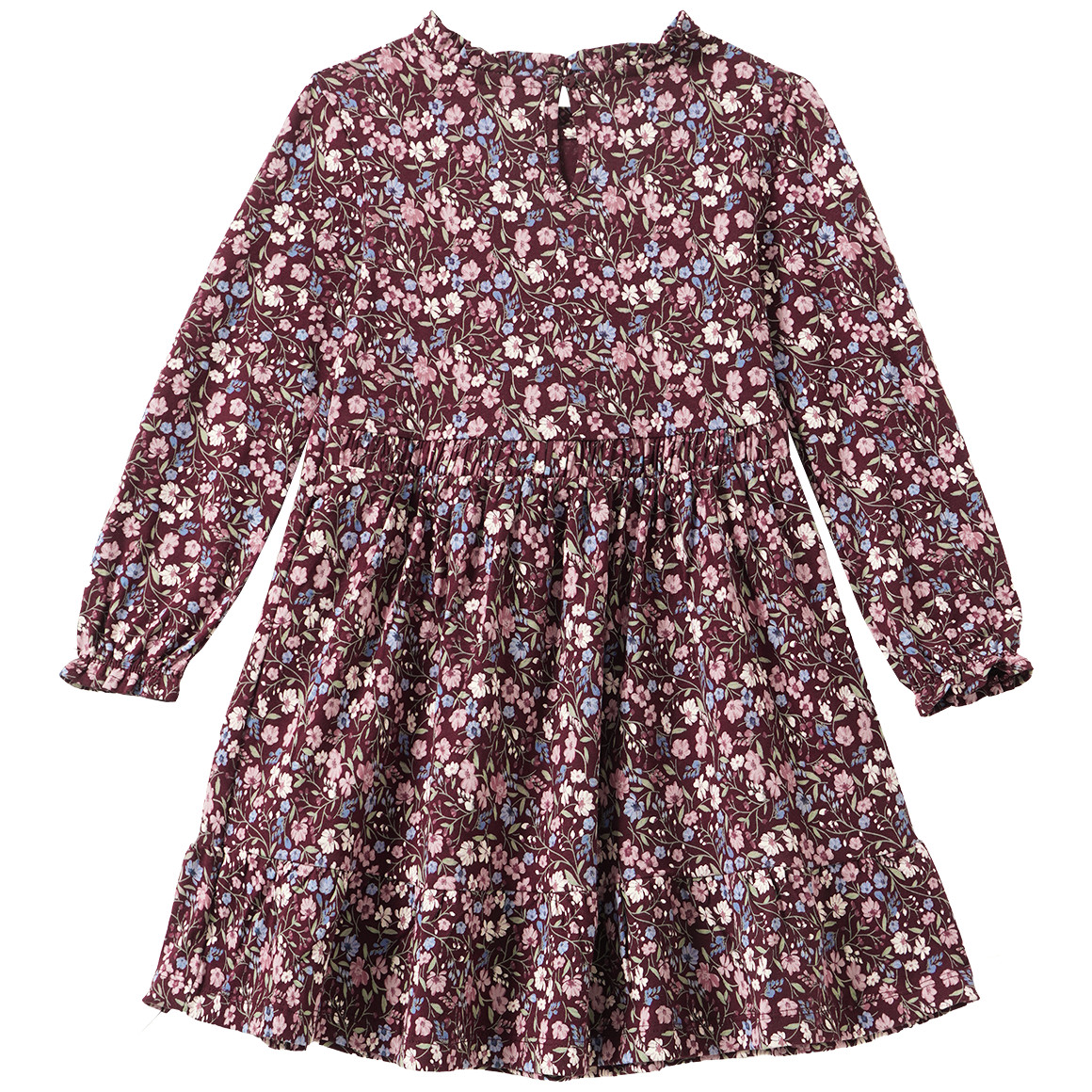 Mädchen Kleid mit Blumen-Allover