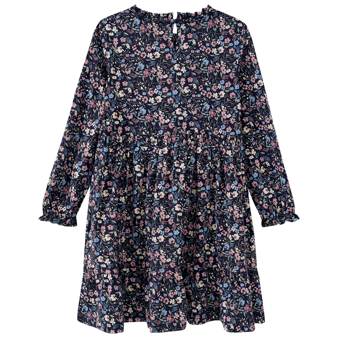 Mädchen Kleid mit Blumen-Allover
