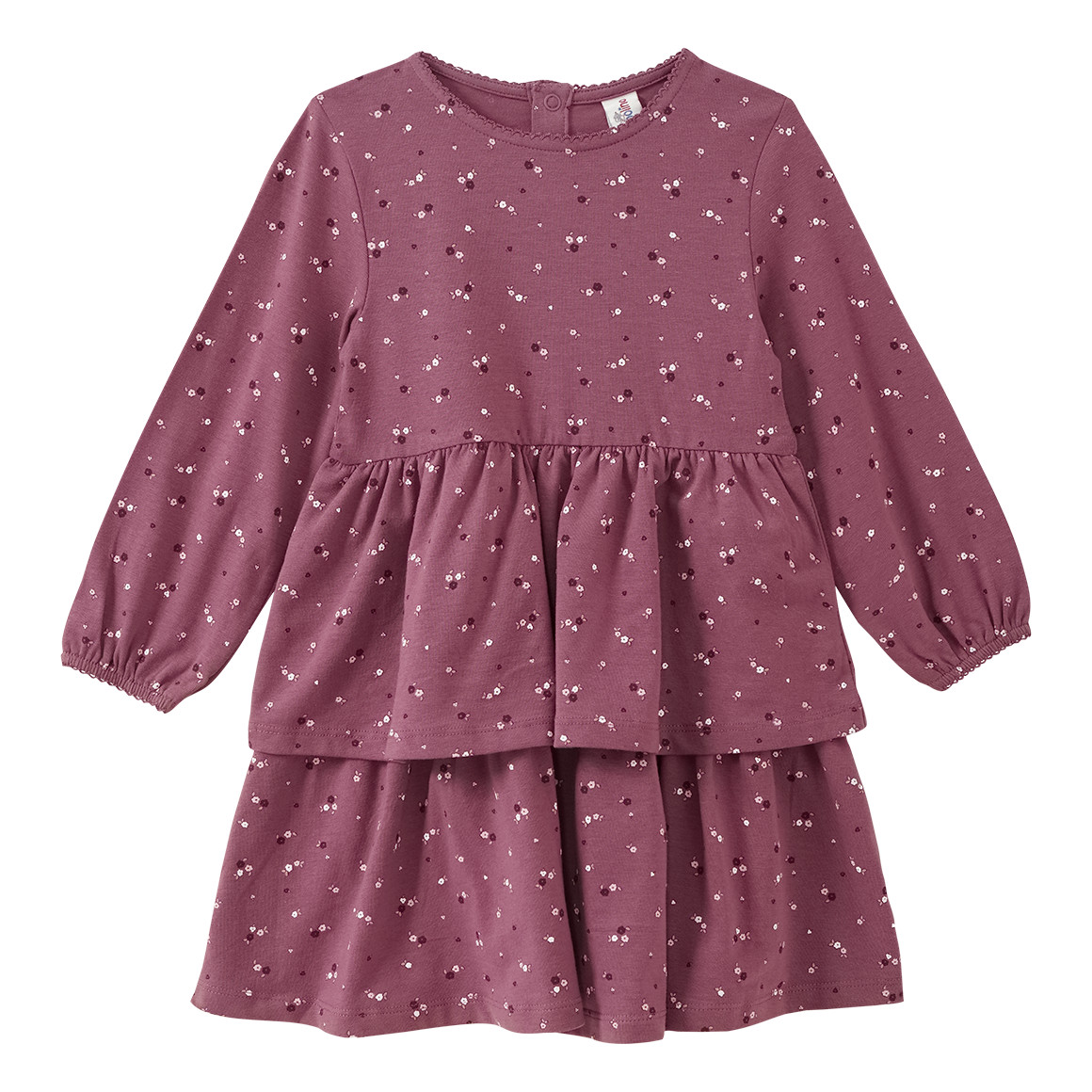 Mädchen Kleid mit Blümchen-Allover