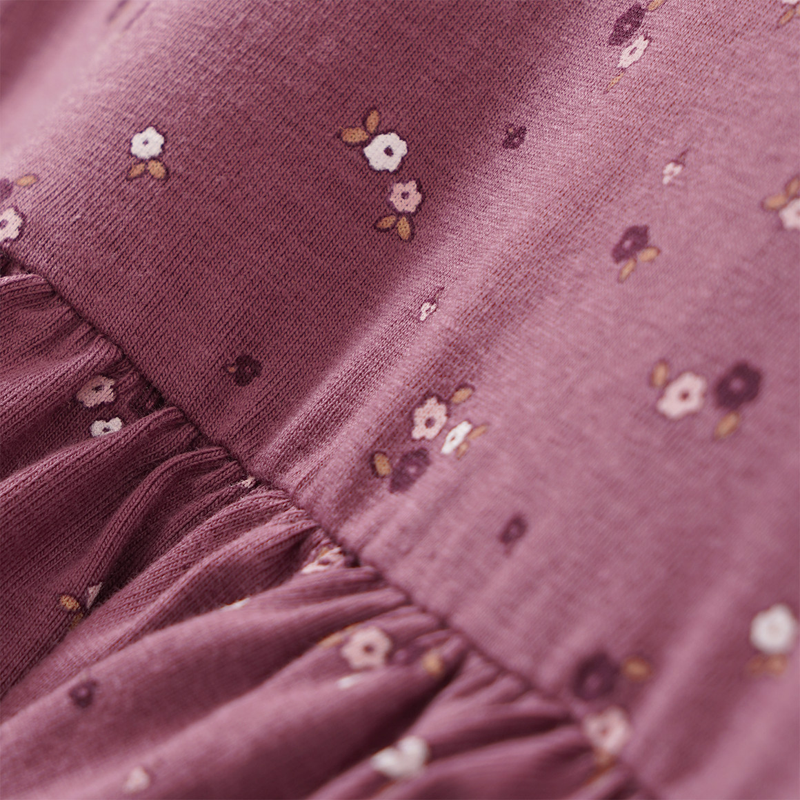 Mädchen Kleid mit Blümchen-Allover