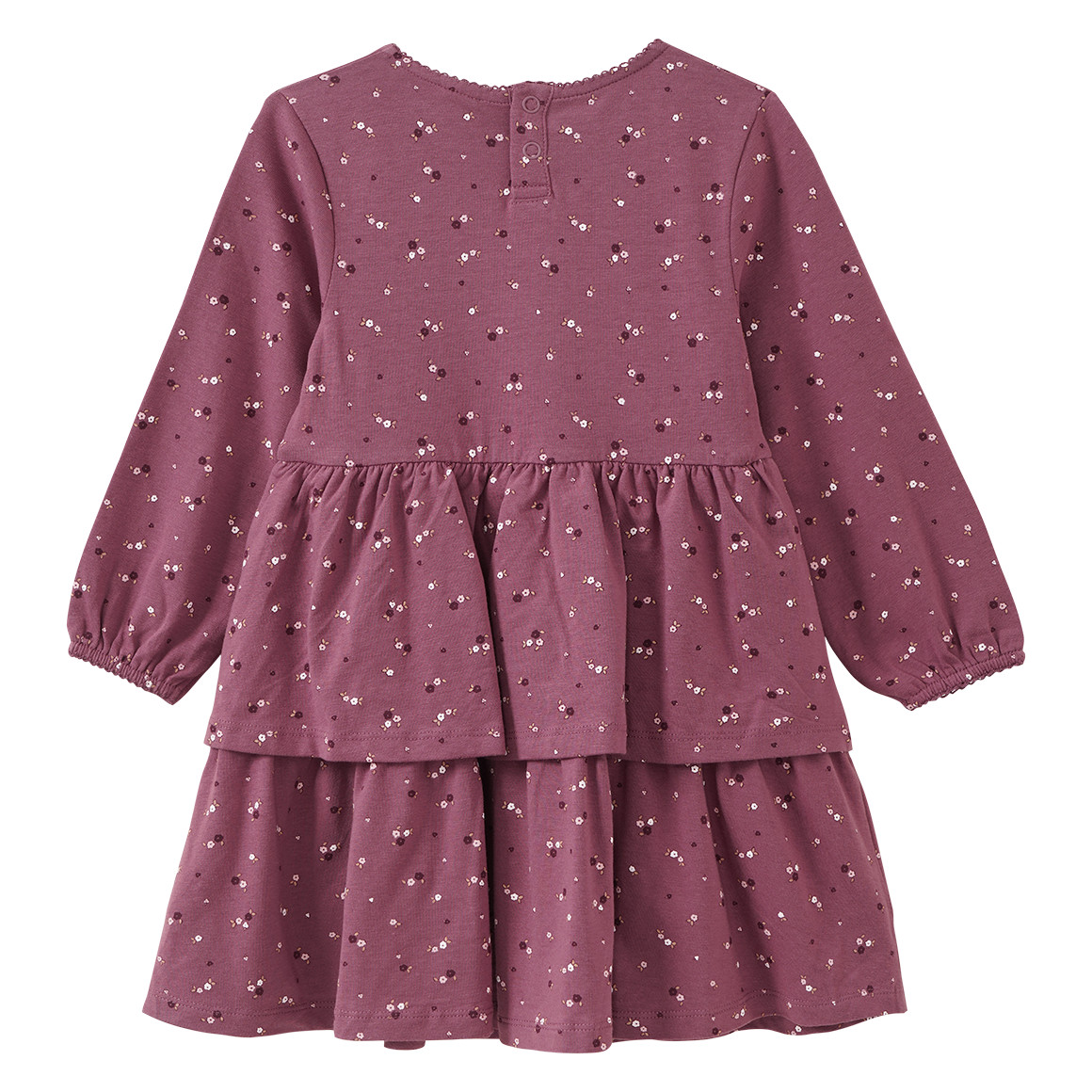 Mädchen Kleid mit Blümchen-Allover