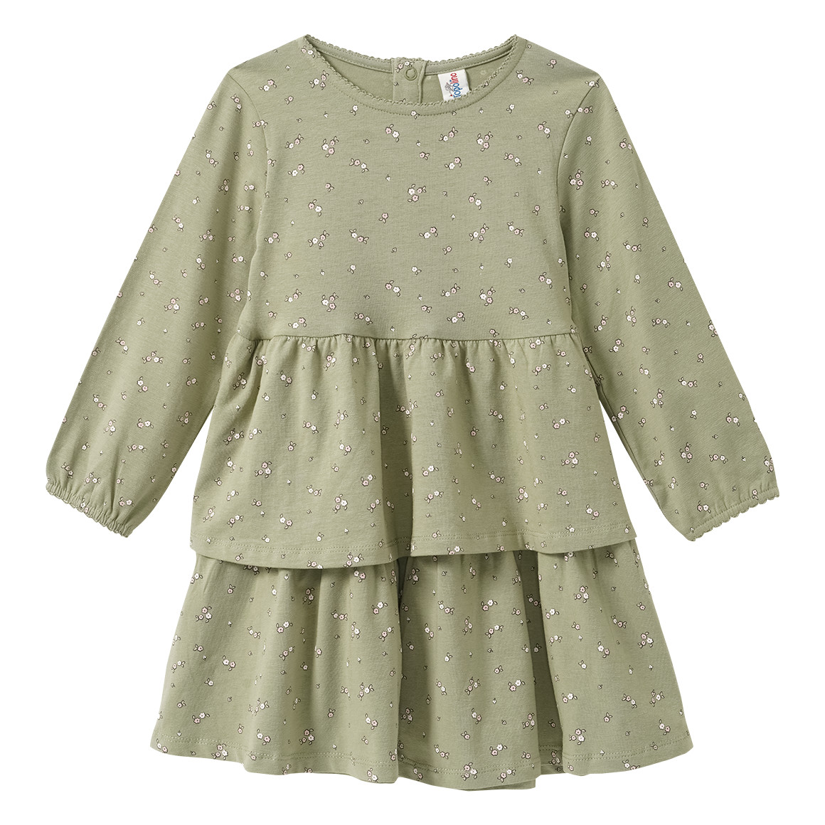 Mädchen Kleid mit Blümchen-Allover