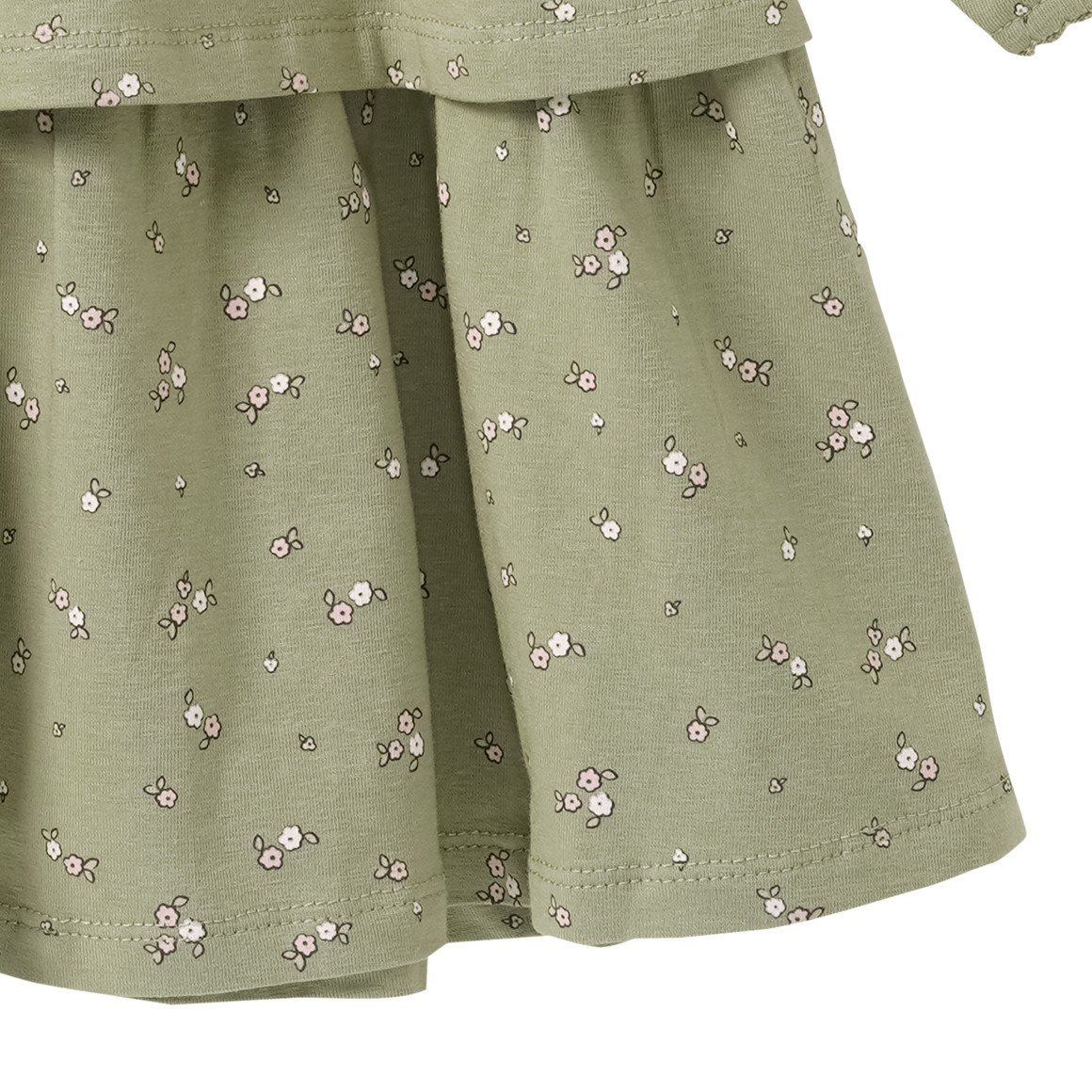 Mädchen Kleid mit Blümchen-Allover