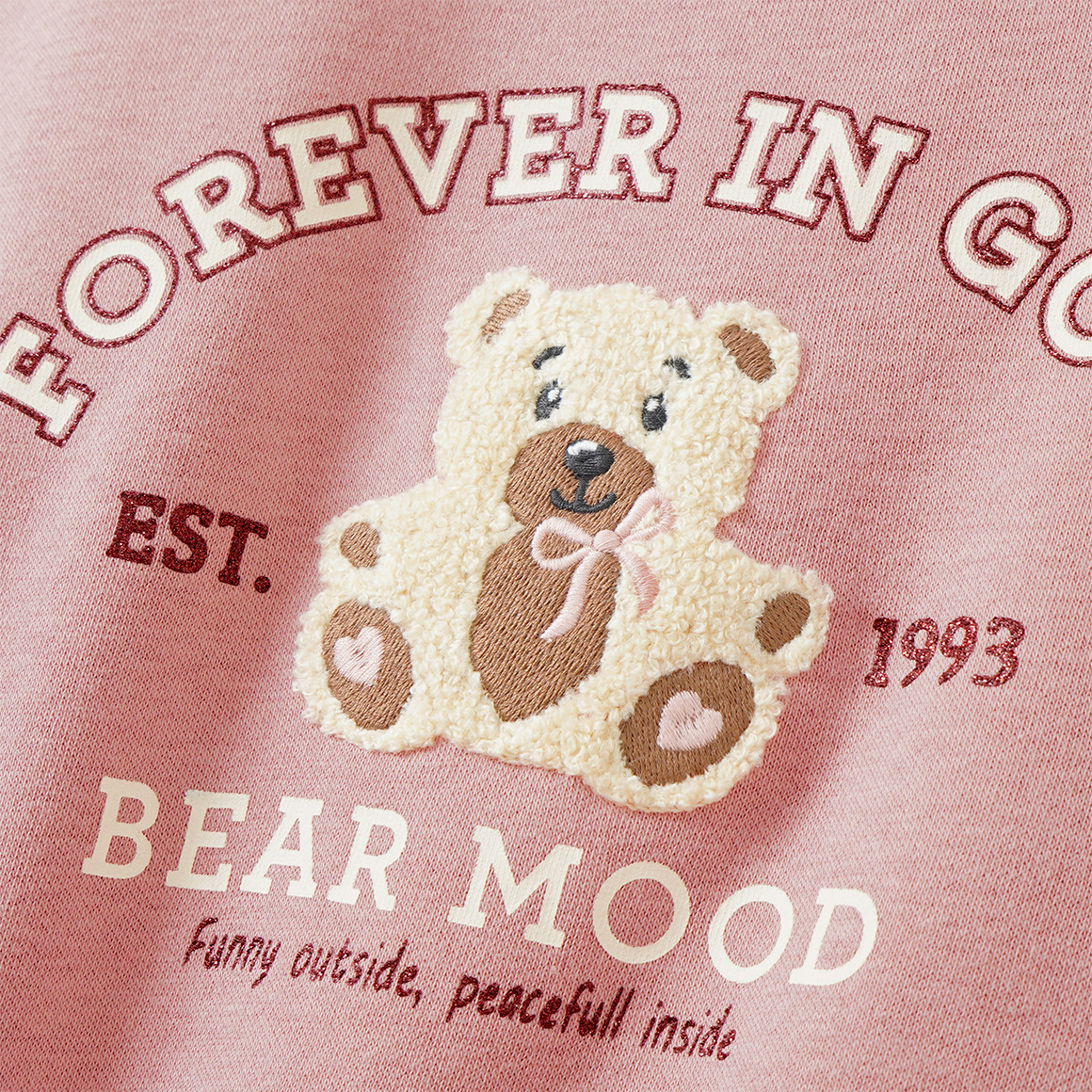 Mädchen Sweatshirt mit Bären-Print 