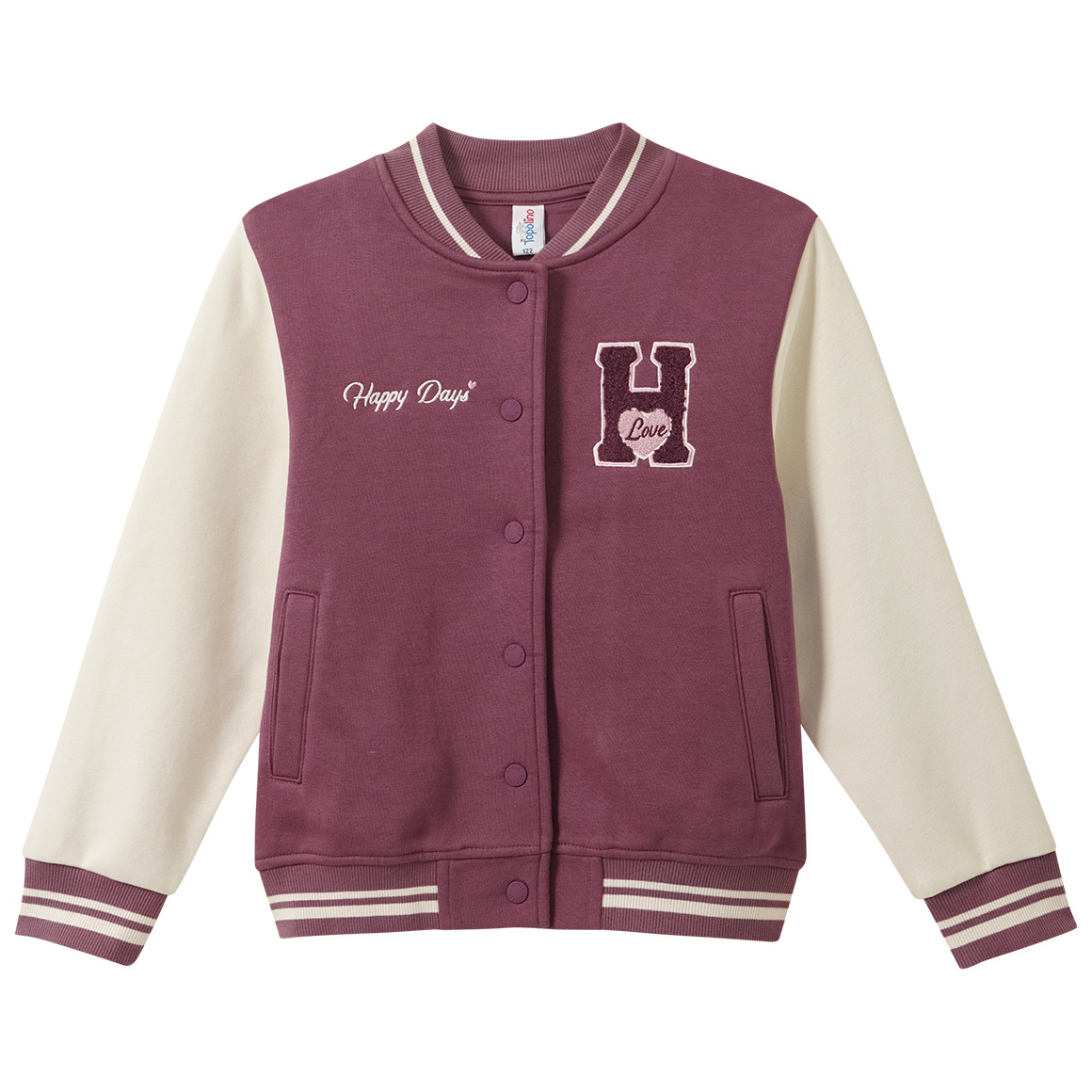 Mädchen Collegejacke mit Stickerei