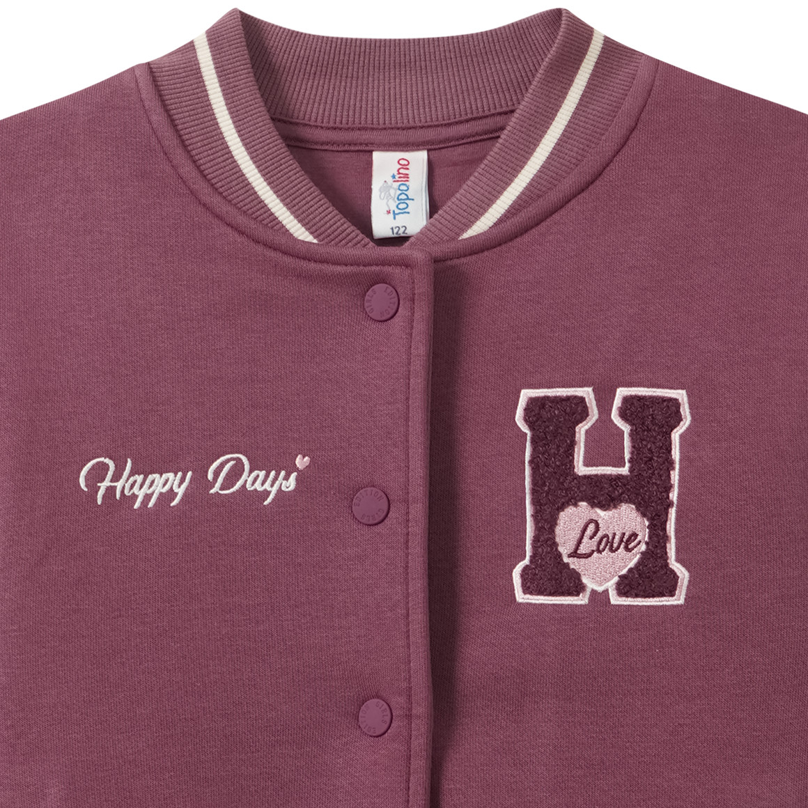 Mädchen Collegejacke mit Stickerei