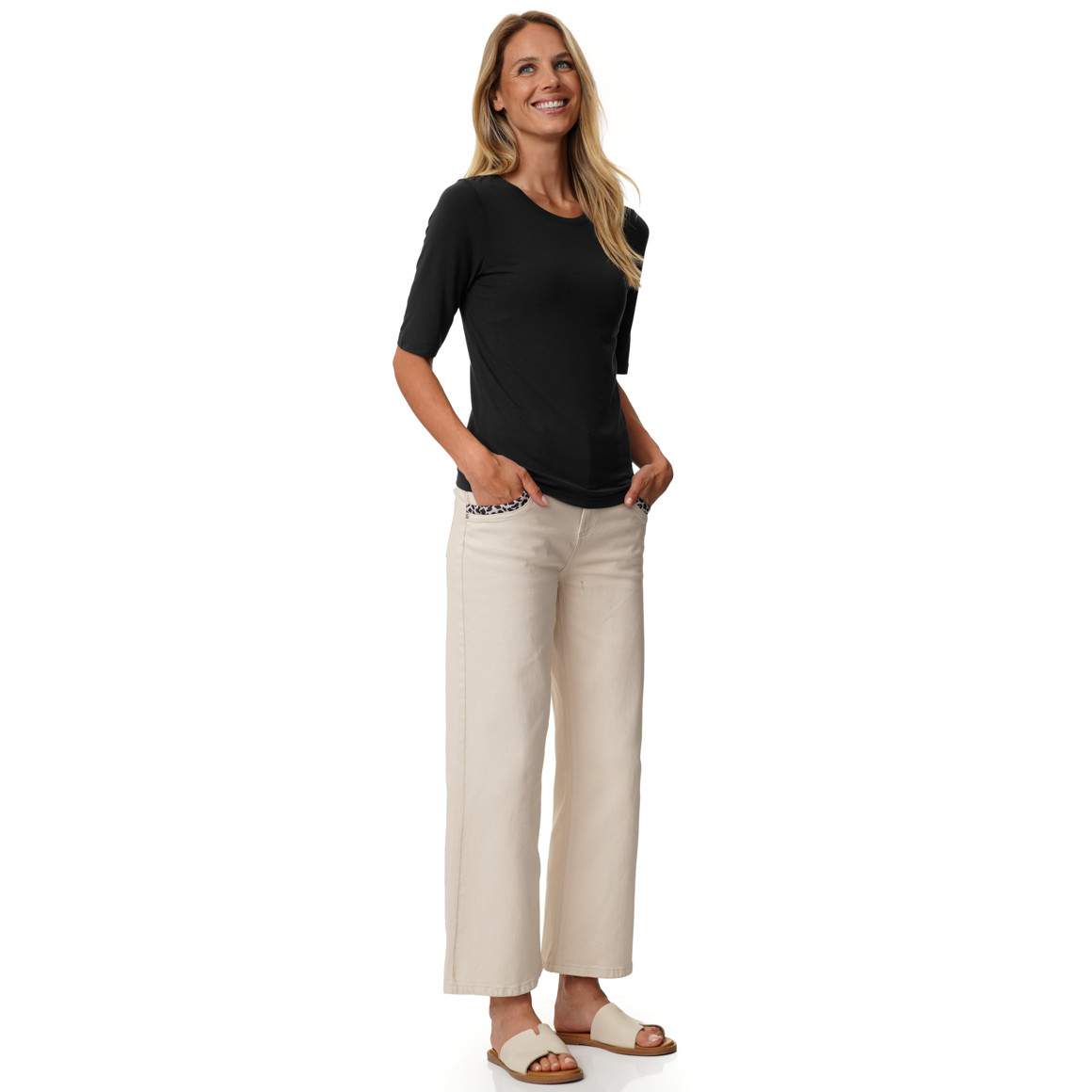 Damen T-Shirt aus Viskose-Mix