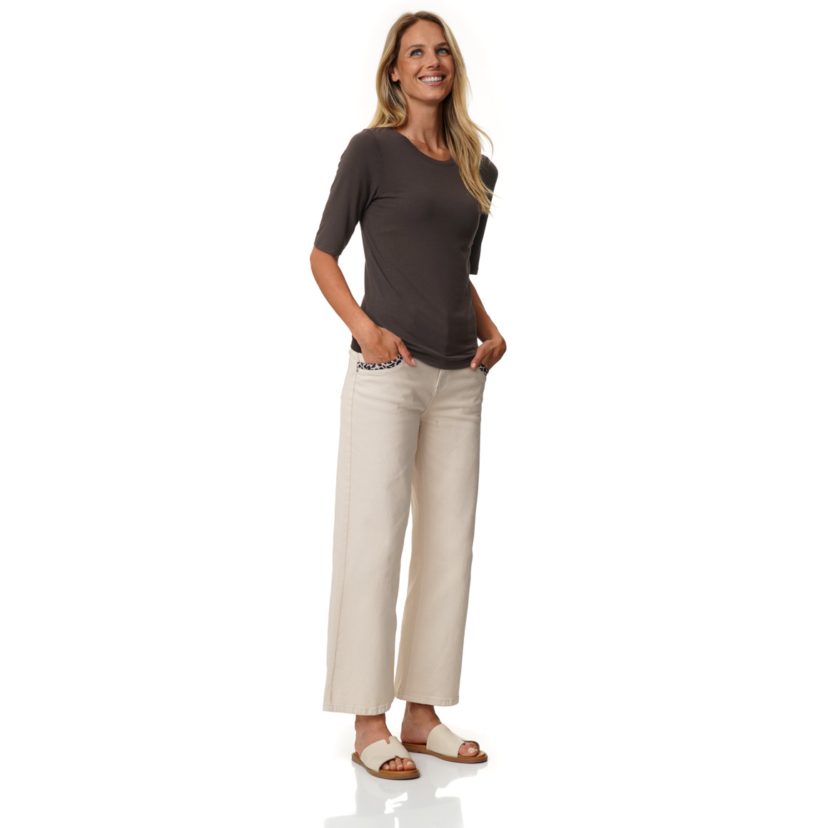 Damen T-Shirt aus Viskose-Mix
