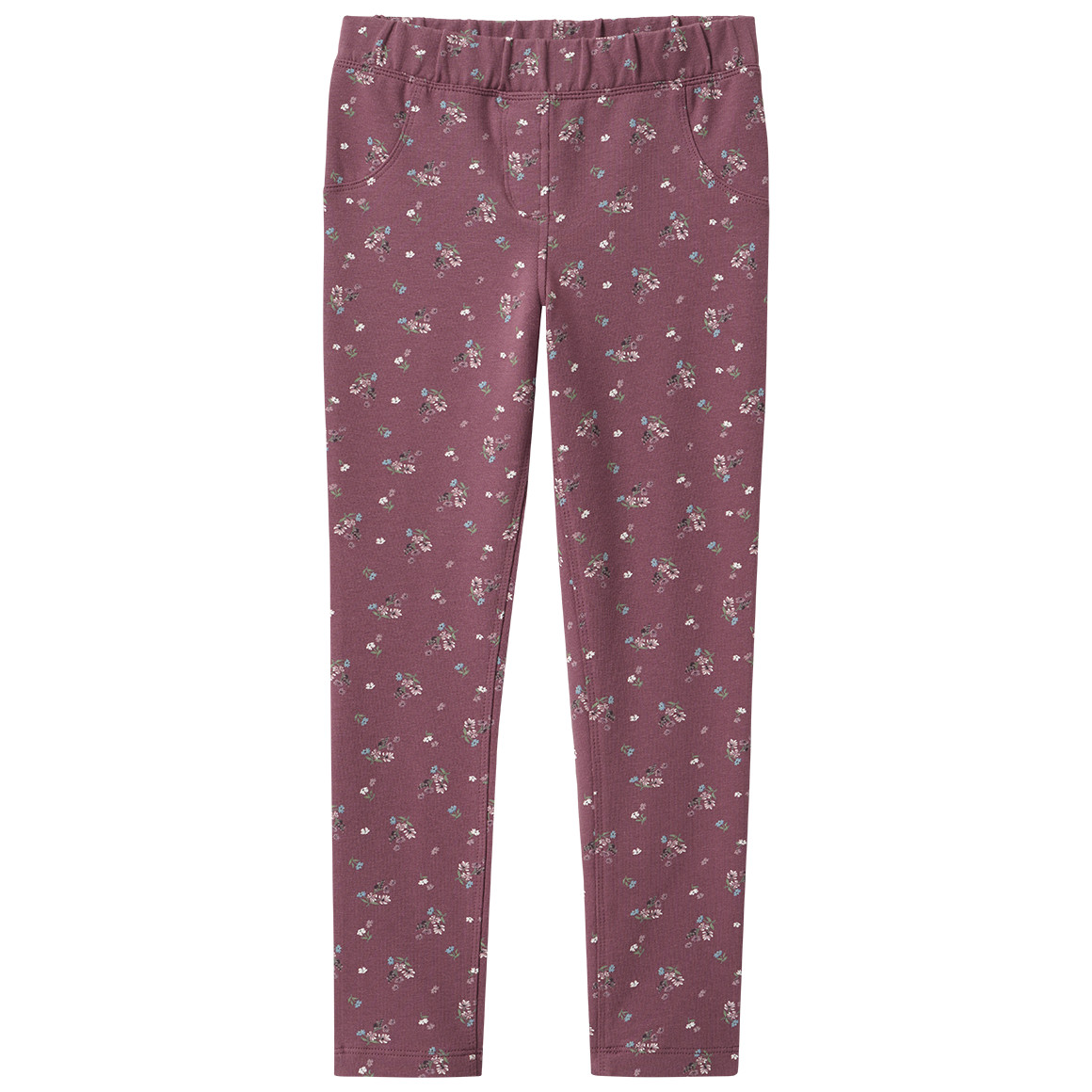 Mädchen Sweat-Leggings mit Blumen-Allover