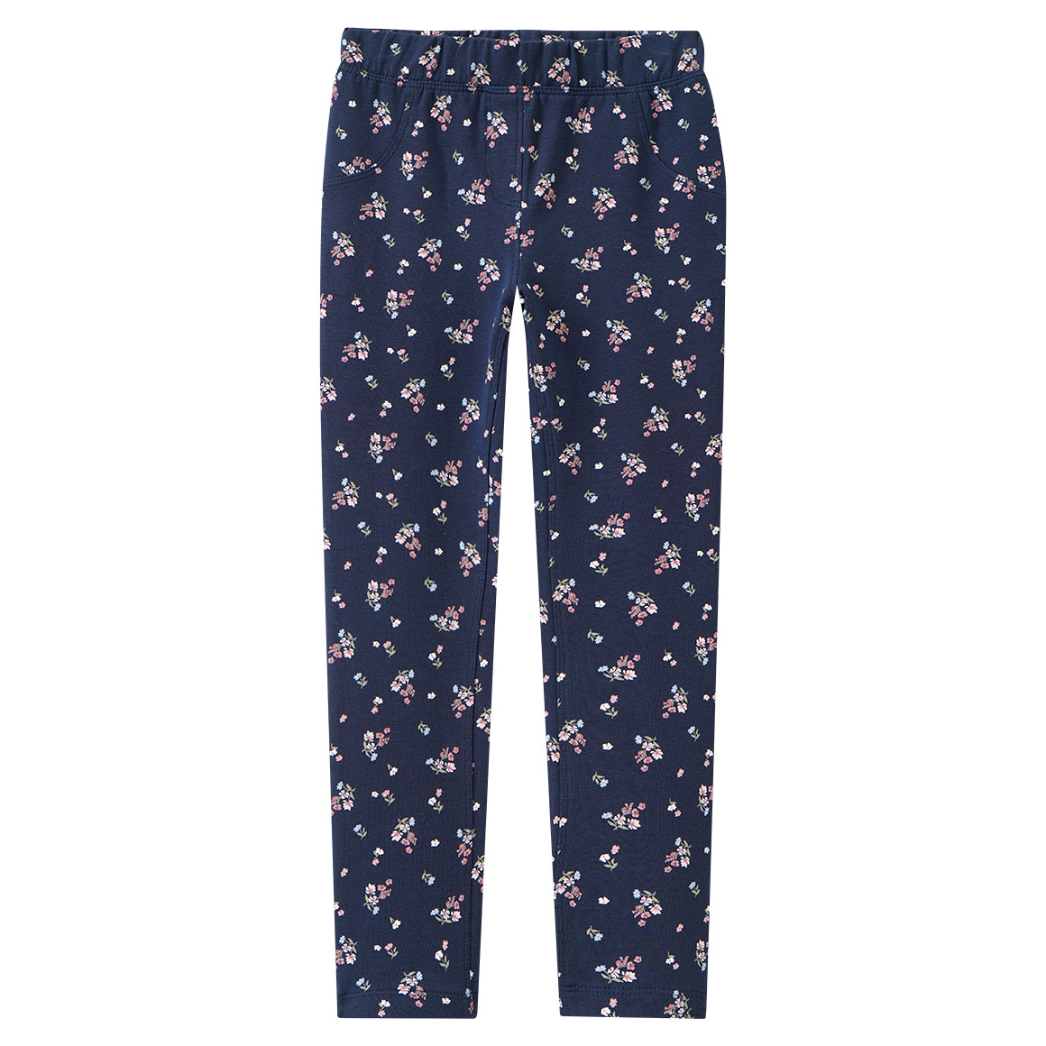 Mädchen Sweat-Leggings mit Blumen-Allover
