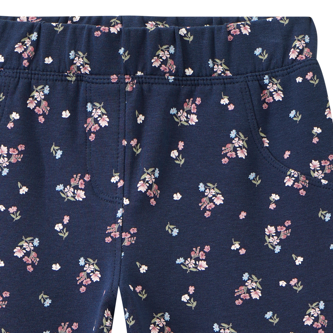 Mädchen Sweat-Leggings mit Blumen-Allover