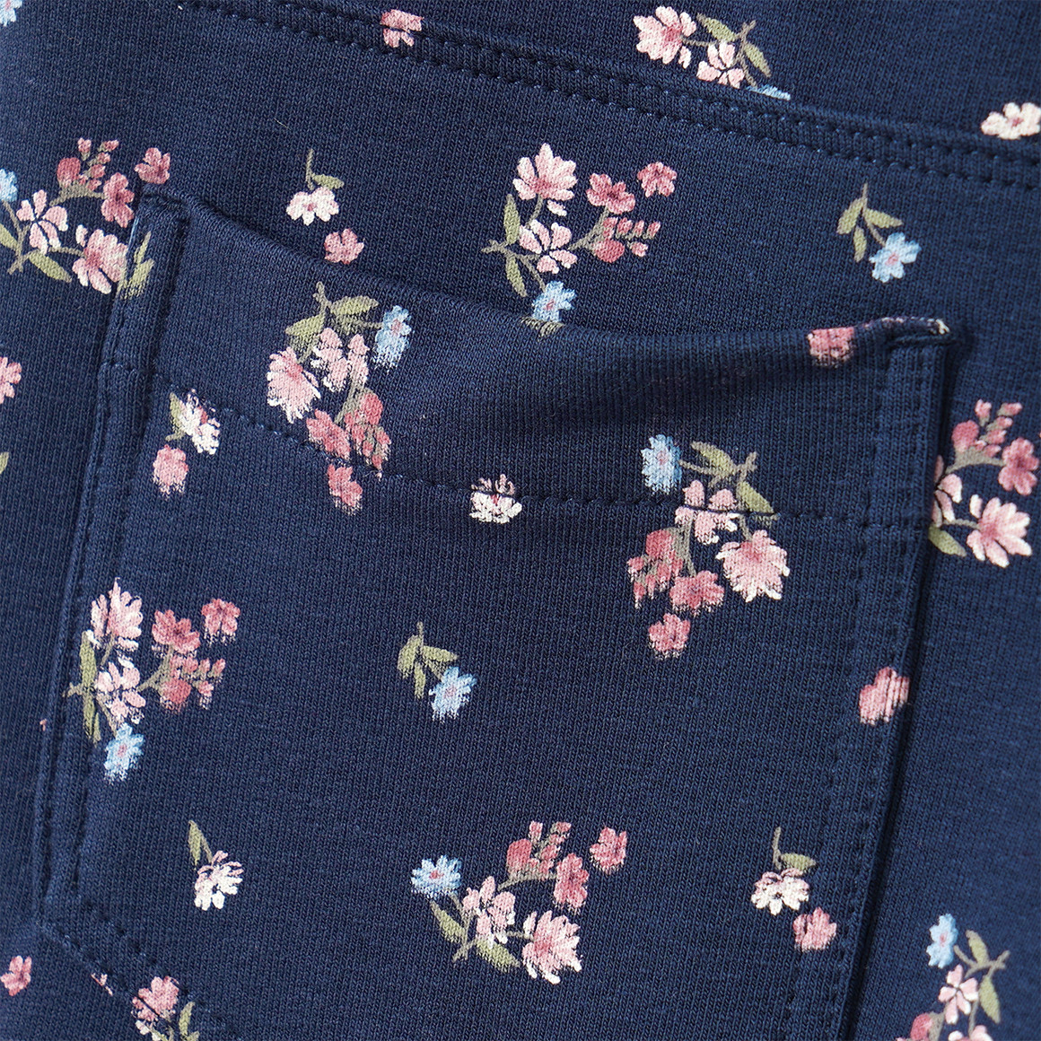 Mädchen Sweat-Leggings mit Blumen-Allover