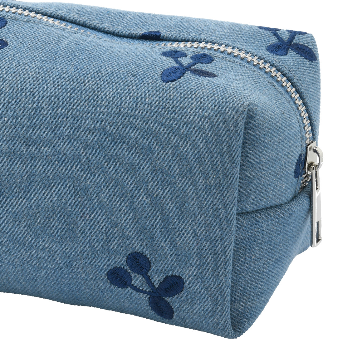 Damen Kosmetiktasche mit Allover-Stickerei