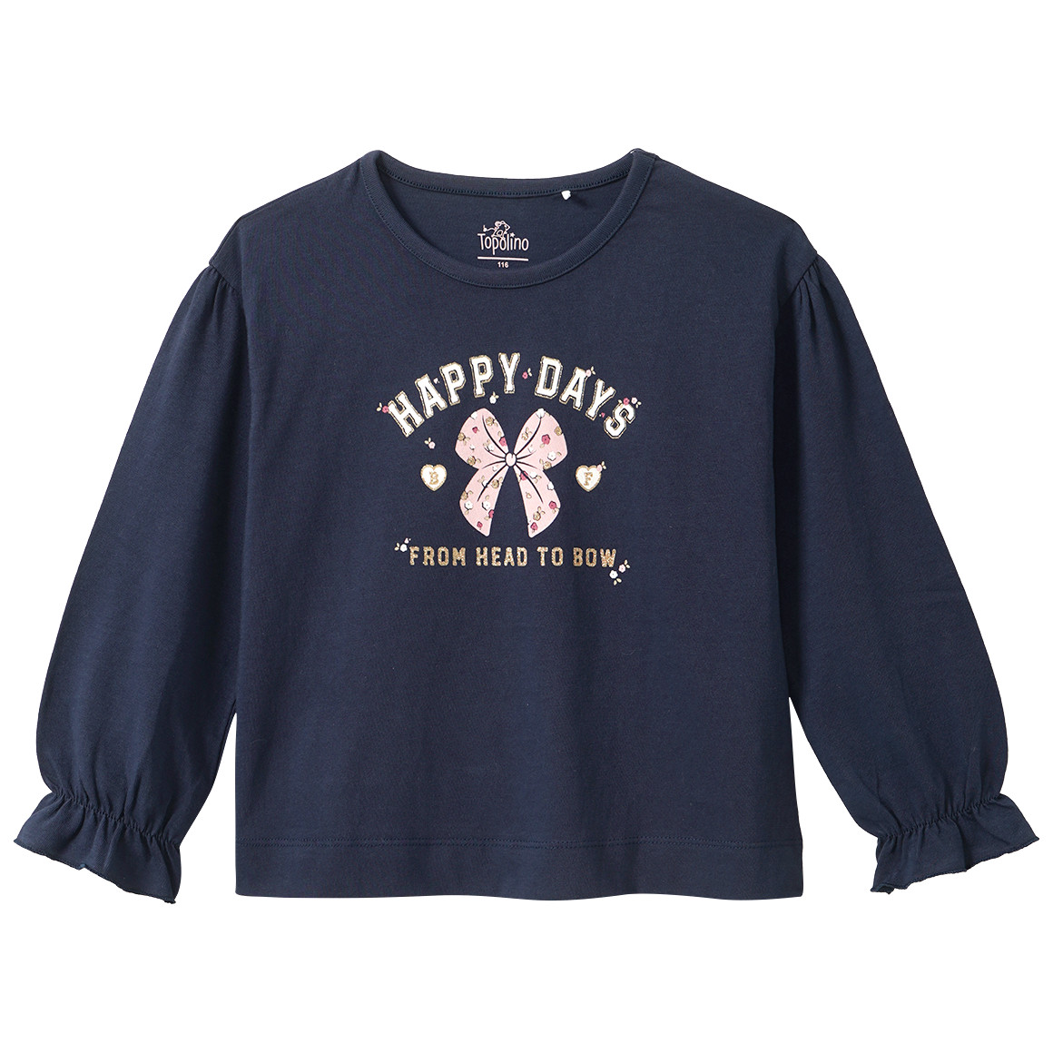 Mädchen Langarmshirt mit Print
