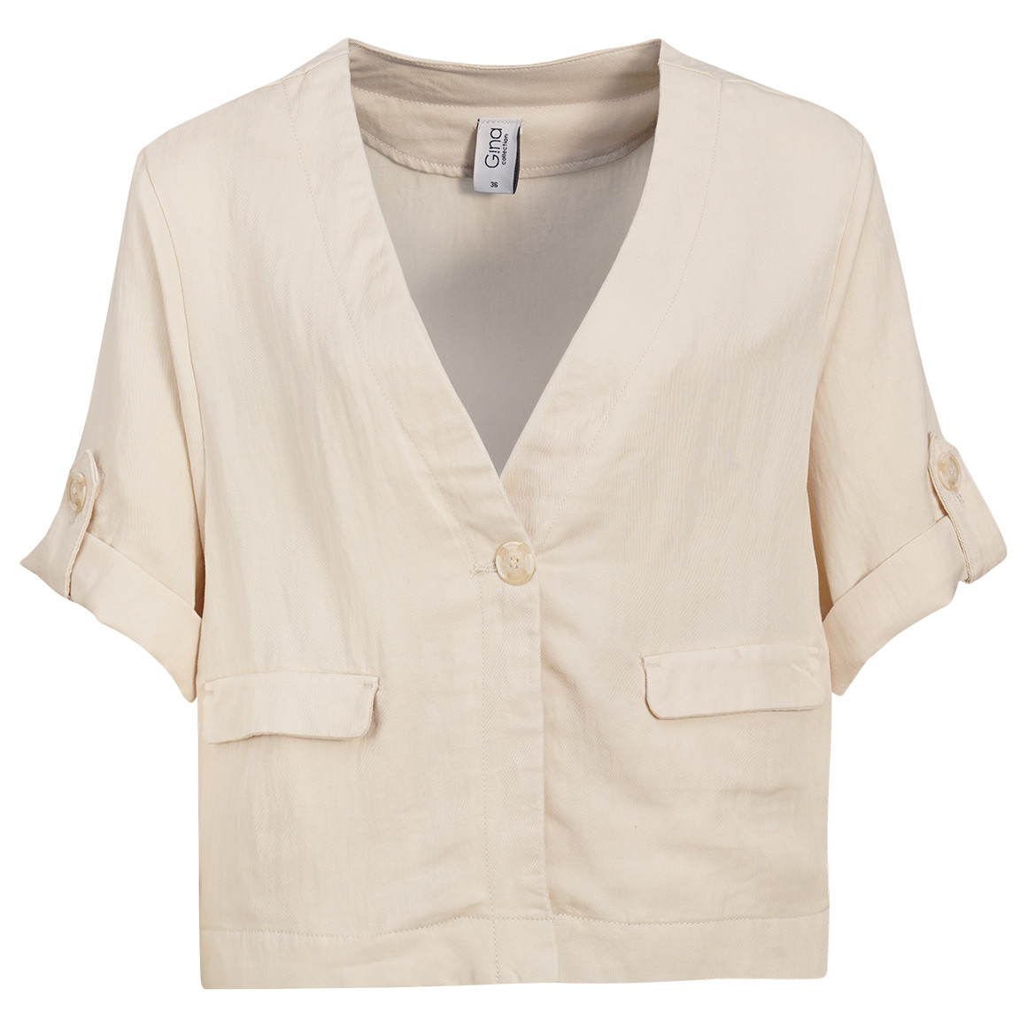 Damen Bluse mit Turn-up-Ärmeln