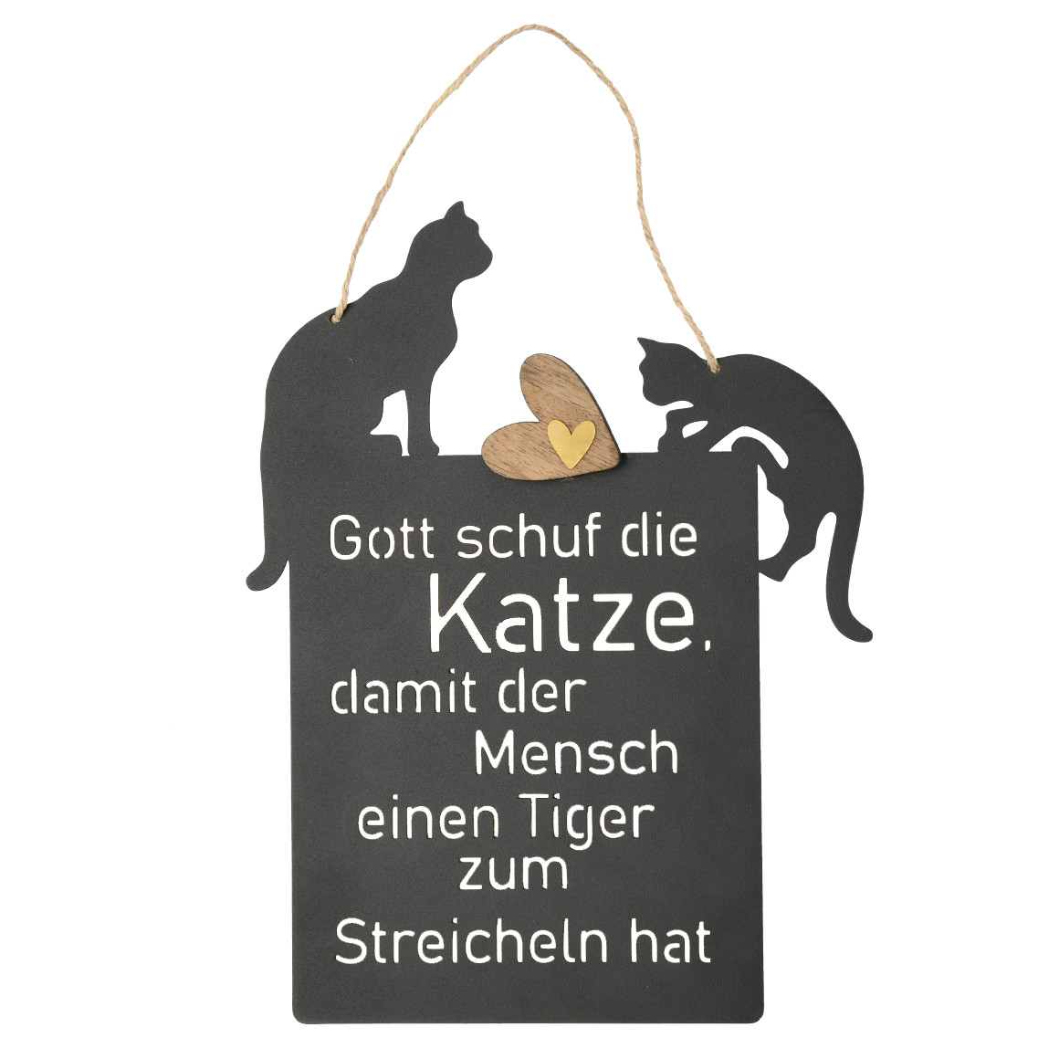 Deko-Schild mit Schriftzug