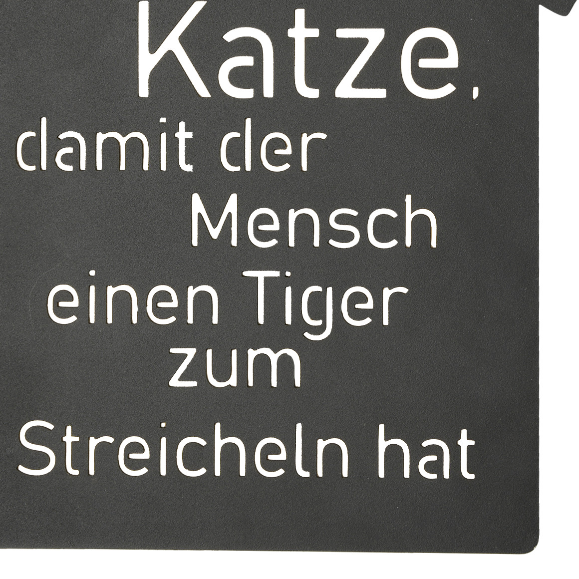 Deko-Schild mit Schriftzug