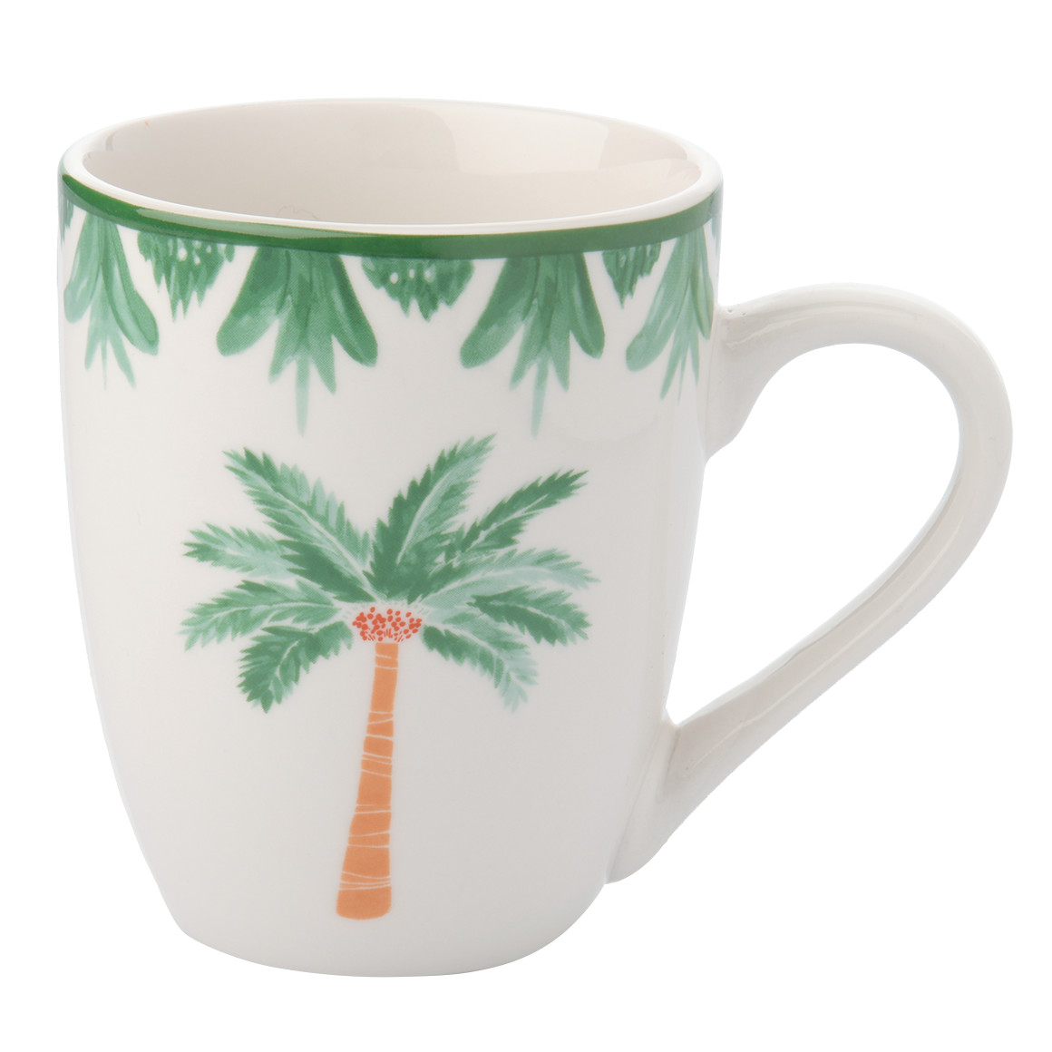 Tasse mit Palmen-Motiv