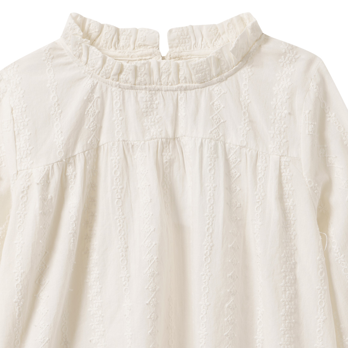 Mädchen Bluse mit Stickerei