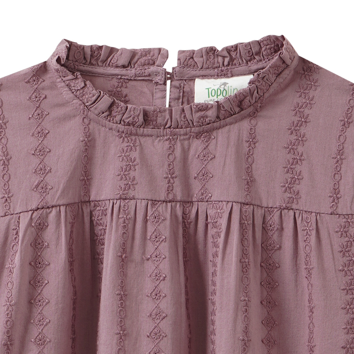 Mädchen Bluse mit Stickerei