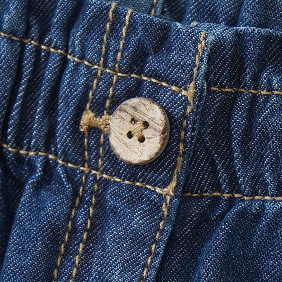Mädchen Paperbag-Jeans mit Used-Waschung