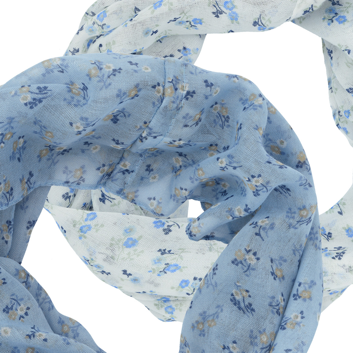 2 Mädchen Tücher mit Blumen-Muster