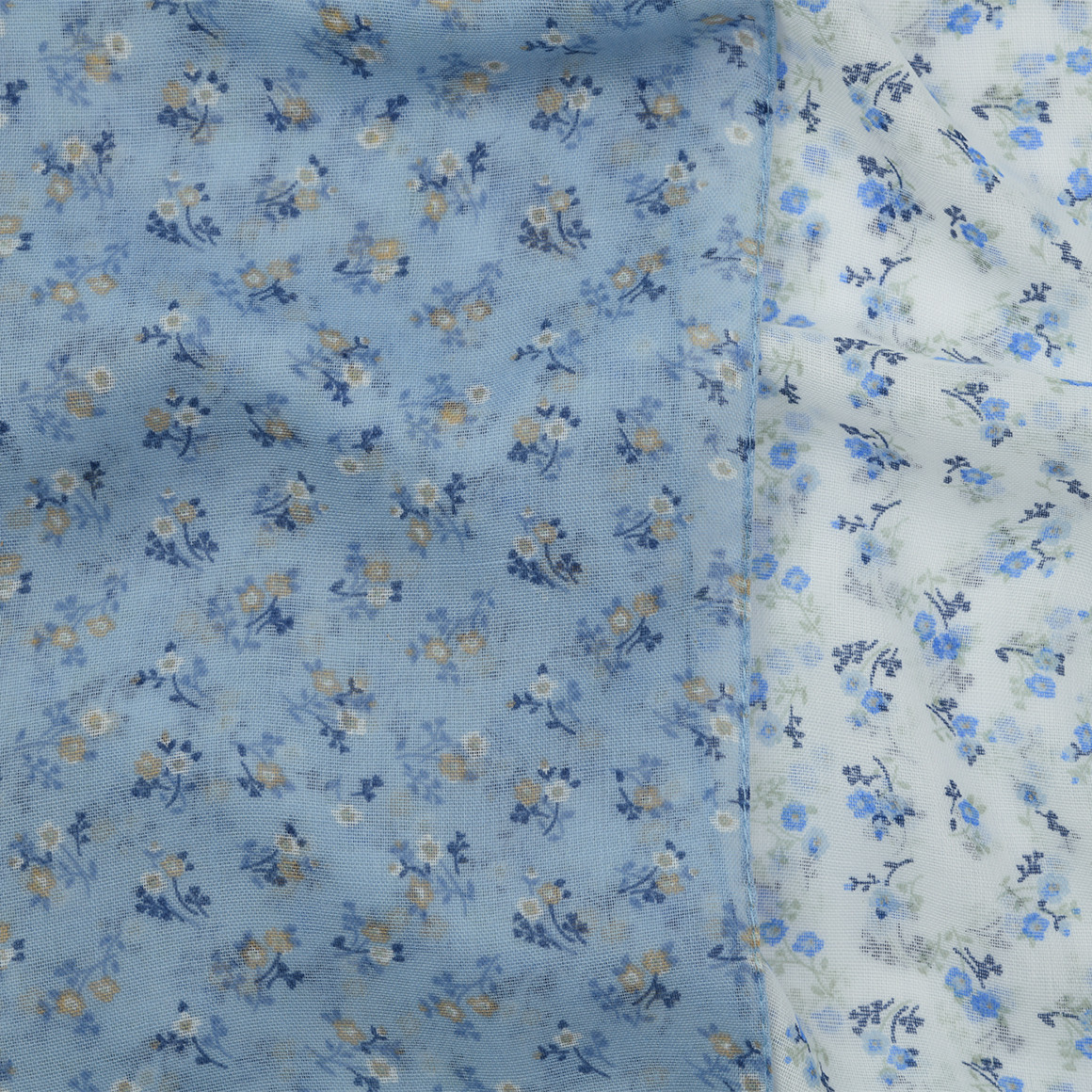2 Mädchen Tücher mit Blumen-Muster