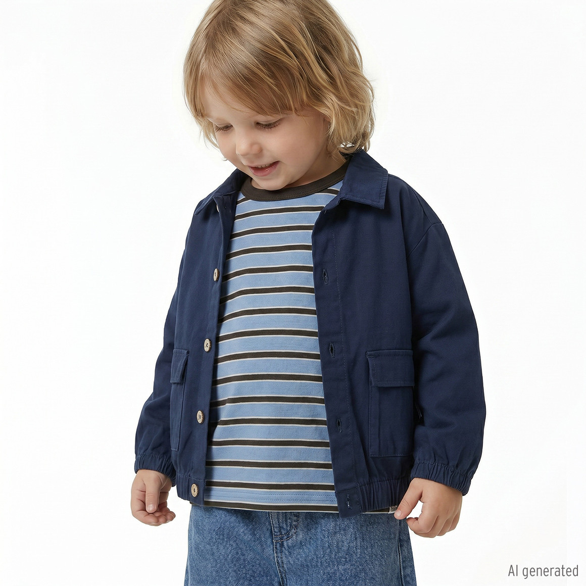 Jungen Langarmshirt mit Streifen