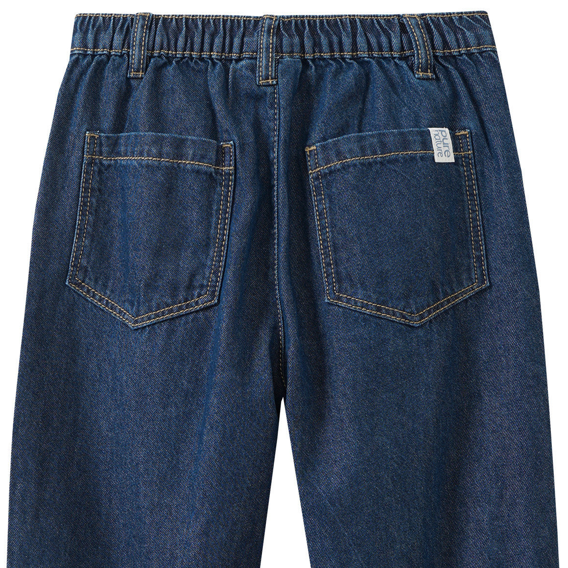 Jungen Barrel-Jeans mit Used-Waschung