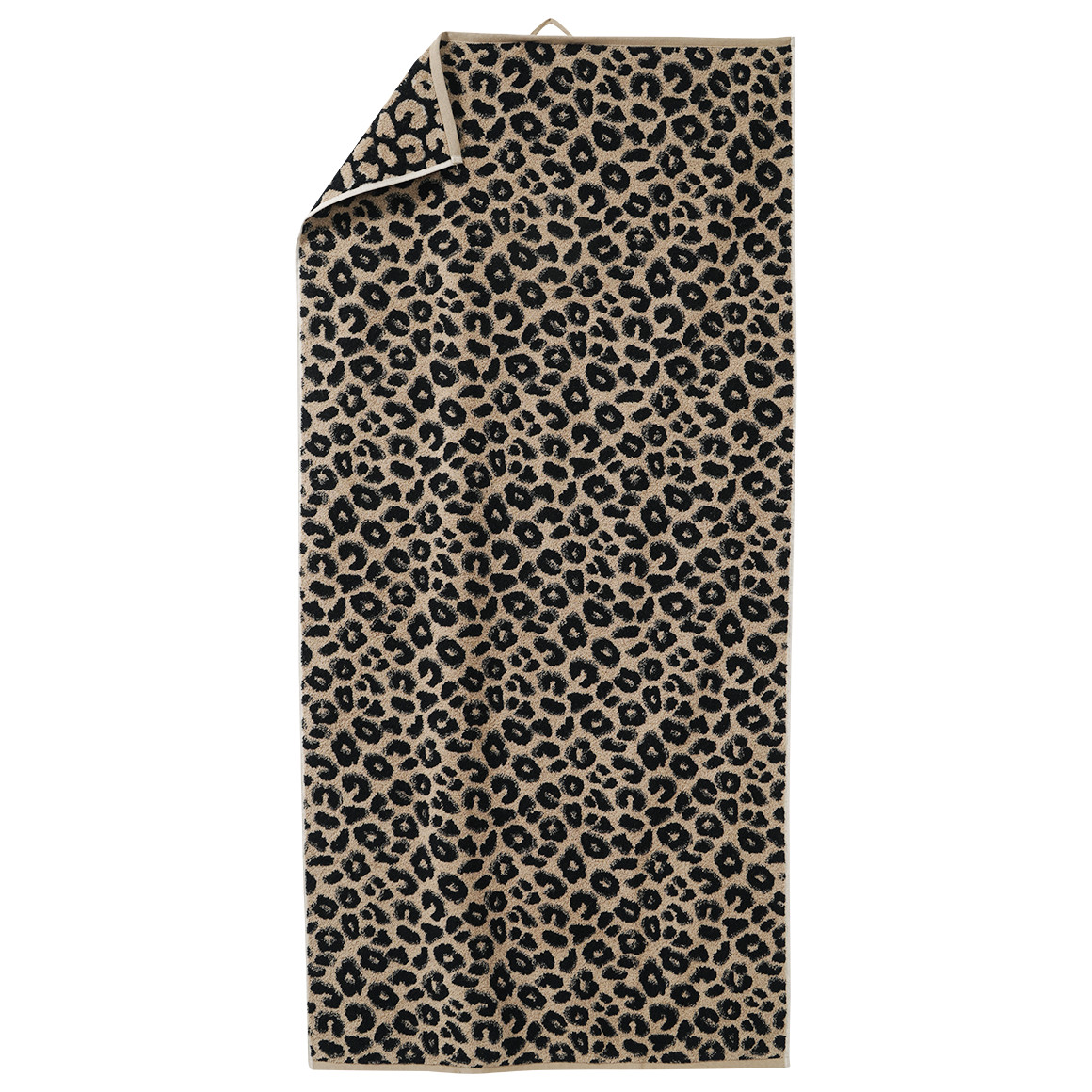 Badhanddoek met luipaardmotief all-over