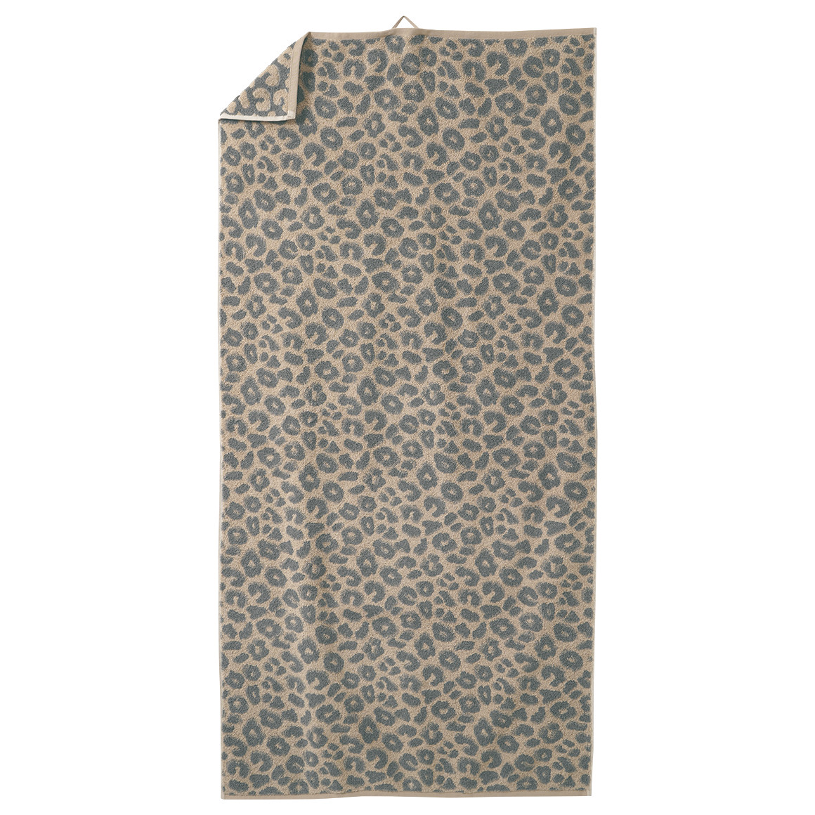 Badhanddoek met luipaardmotief all-over