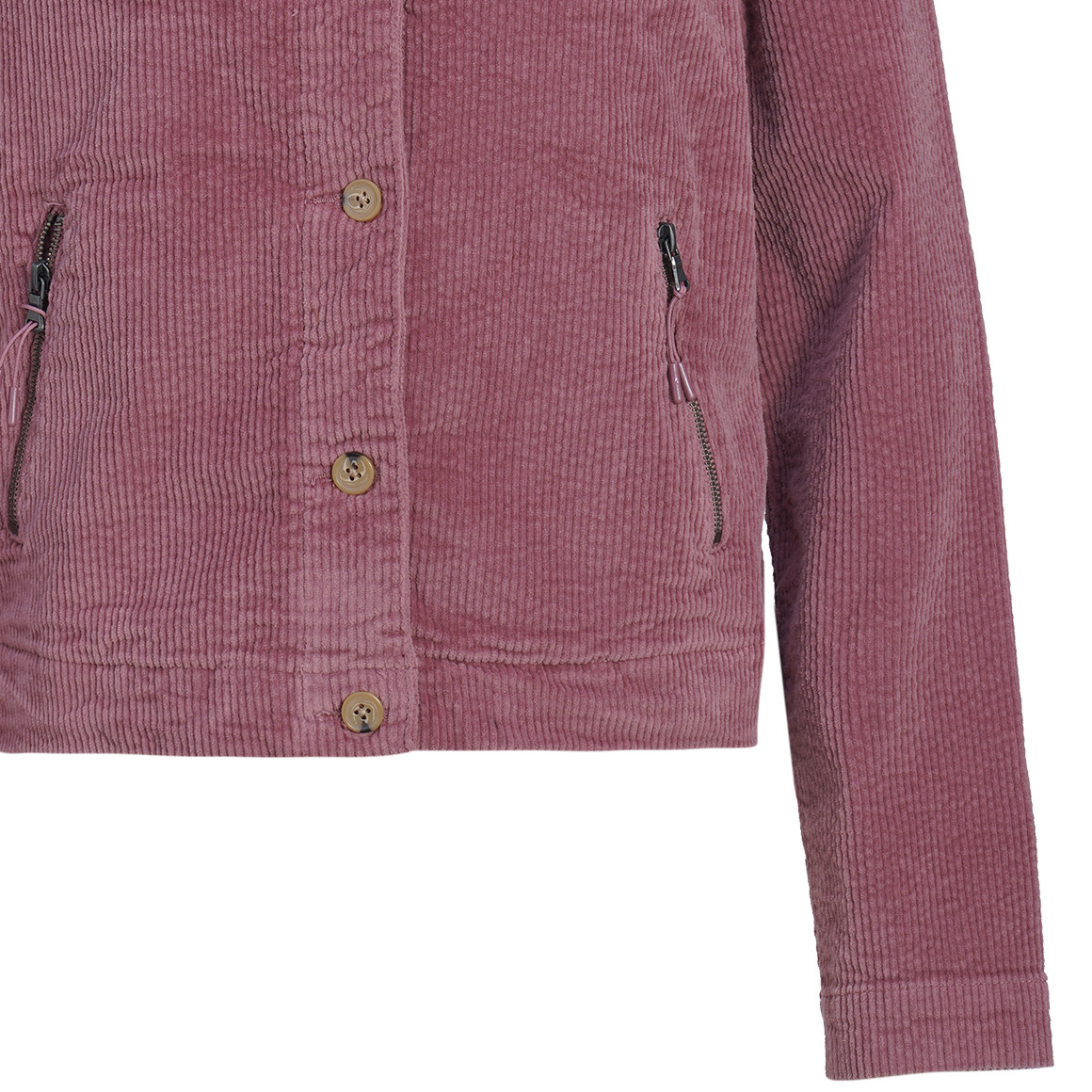 Damen Cordjacke mit Kapuze